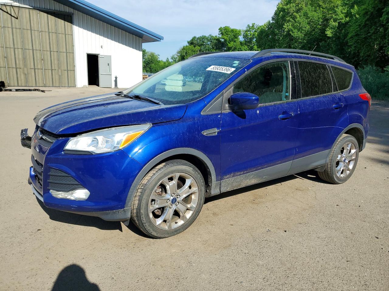 2014 Ford Escape Se Blue vin: 1FMCU9G98EUC40757