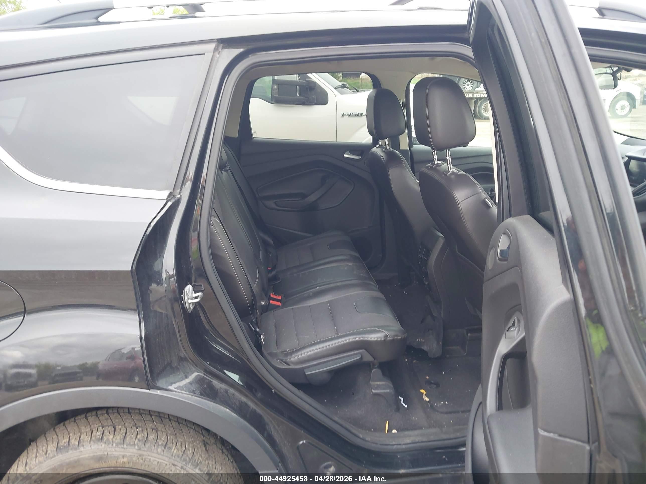 2014 Ford Escape Se Black vin: 1FMCU9G98EUC47689
