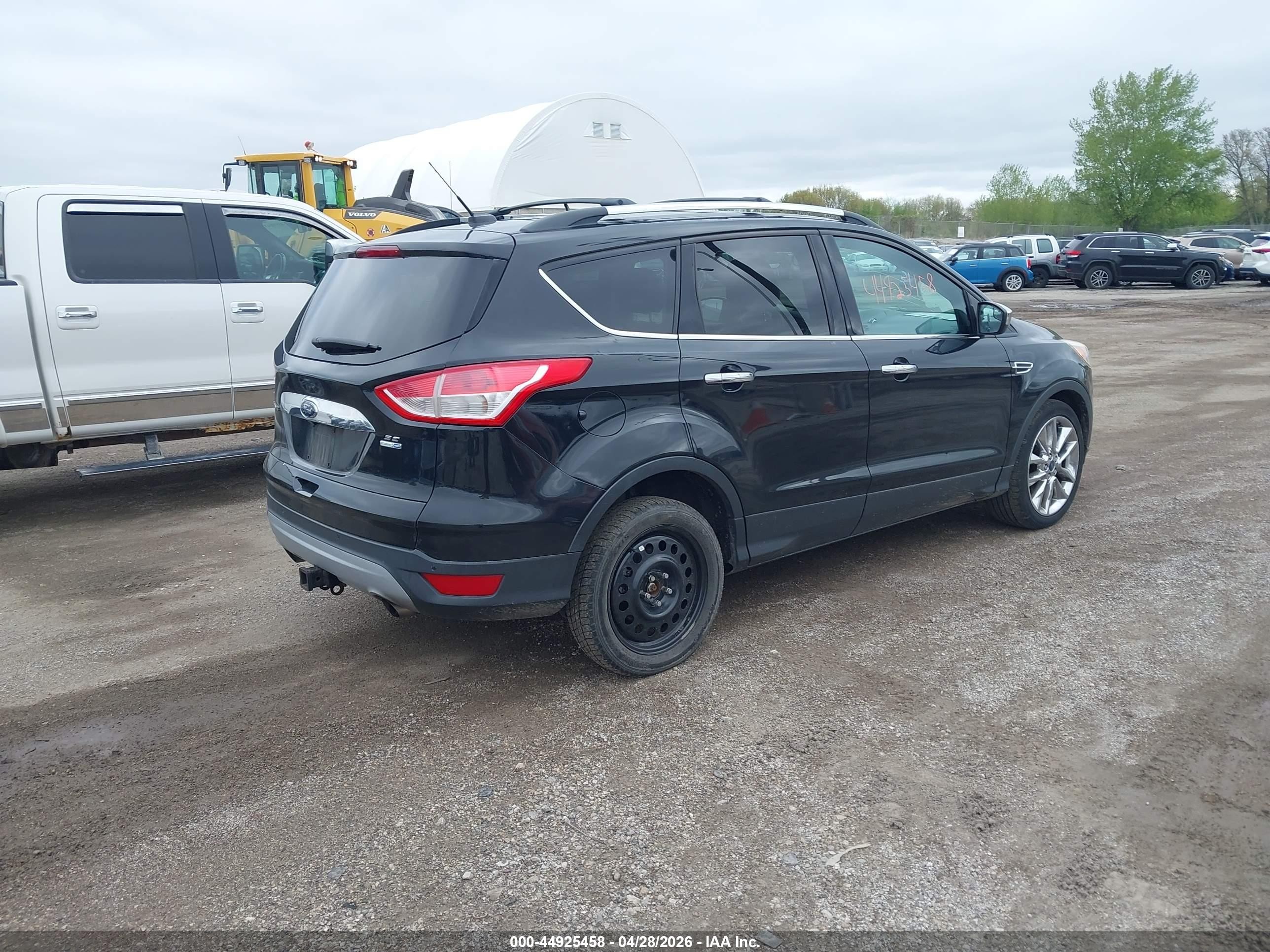 2014 Ford Escape Se Black vin: 1FMCU9G98EUC47689
