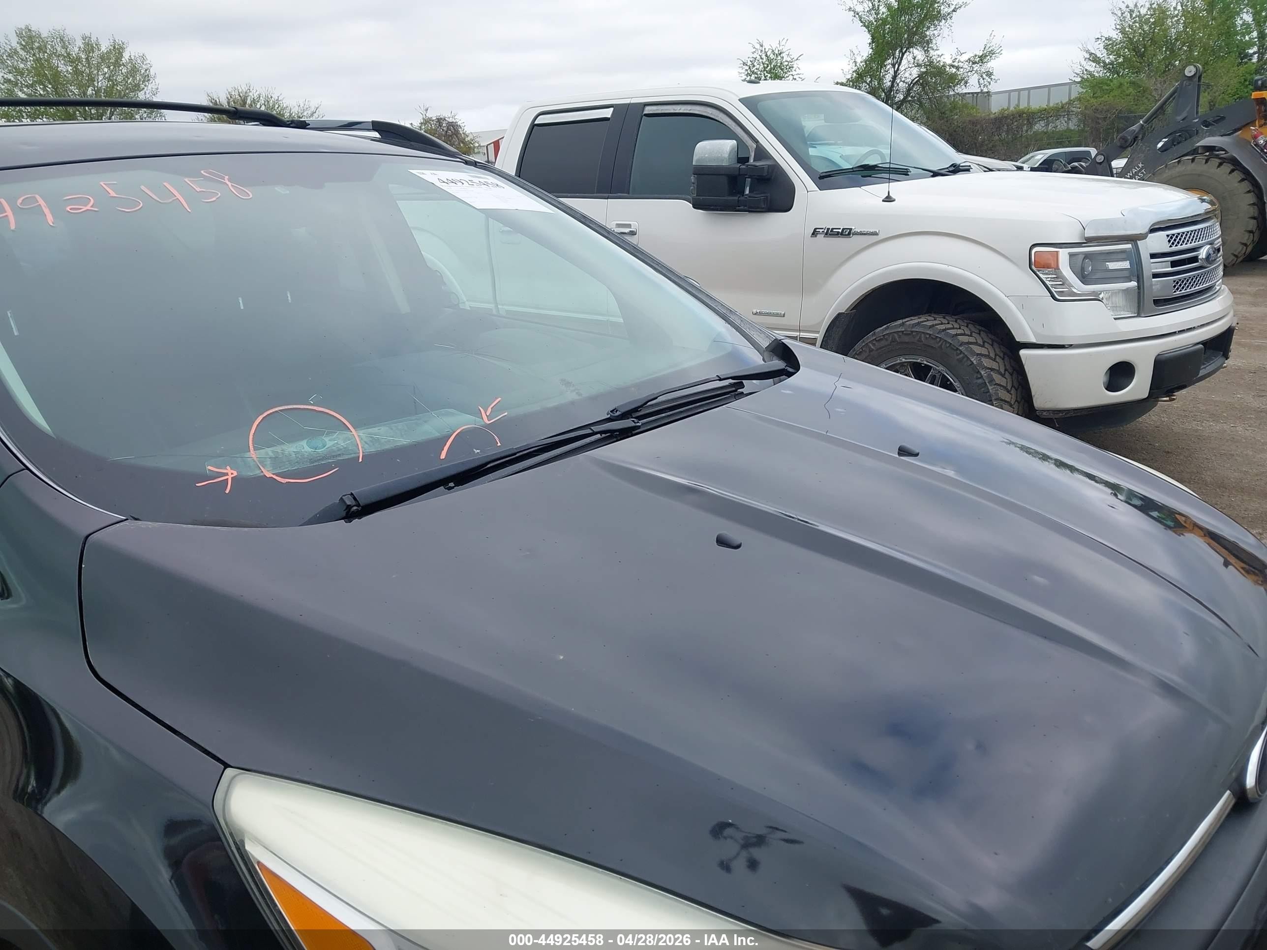 2014 Ford Escape Se Black vin: 1FMCU9G98EUC47689