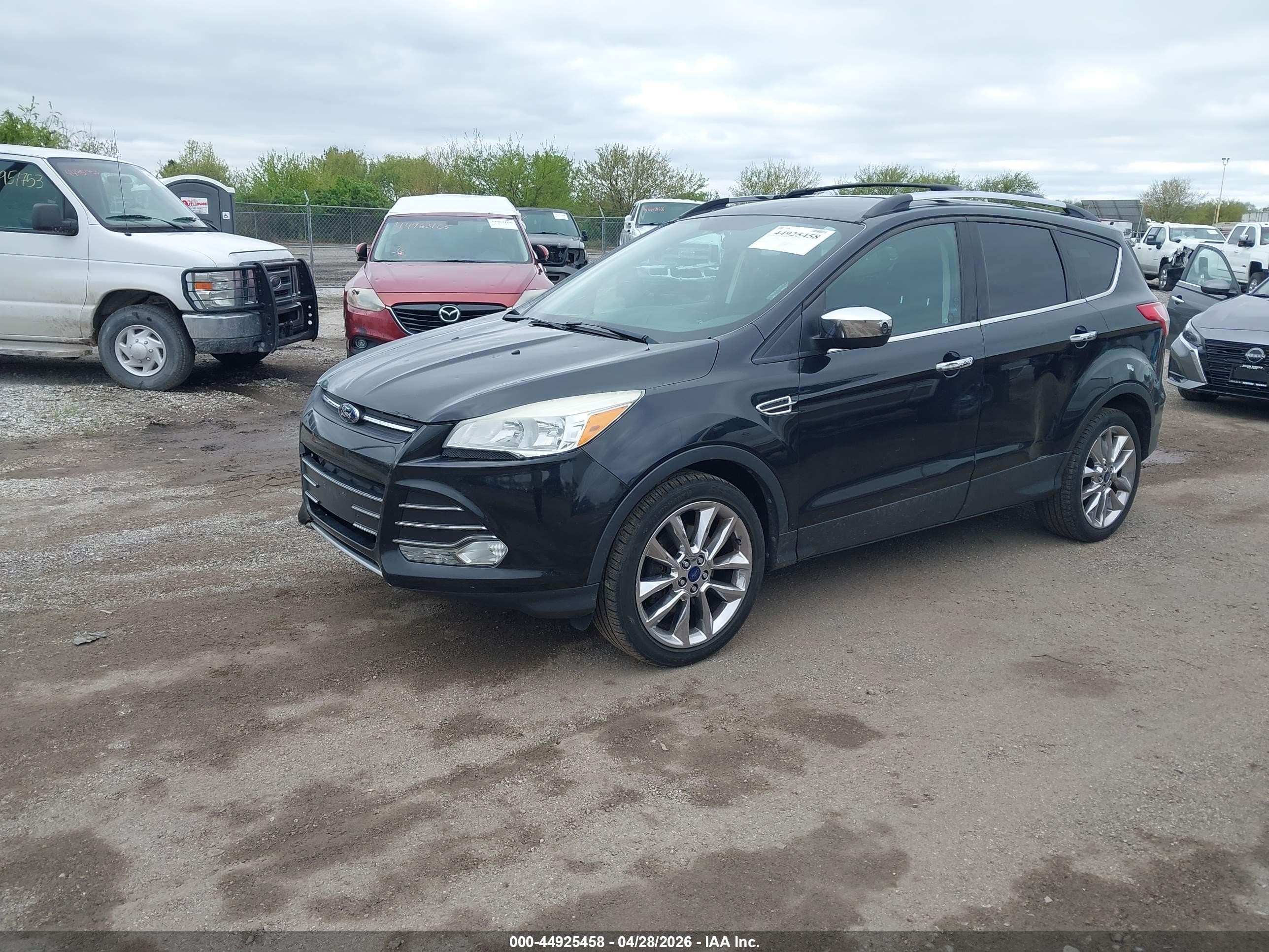 2014 Ford Escape Se Black vin: 1FMCU9G98EUC47689