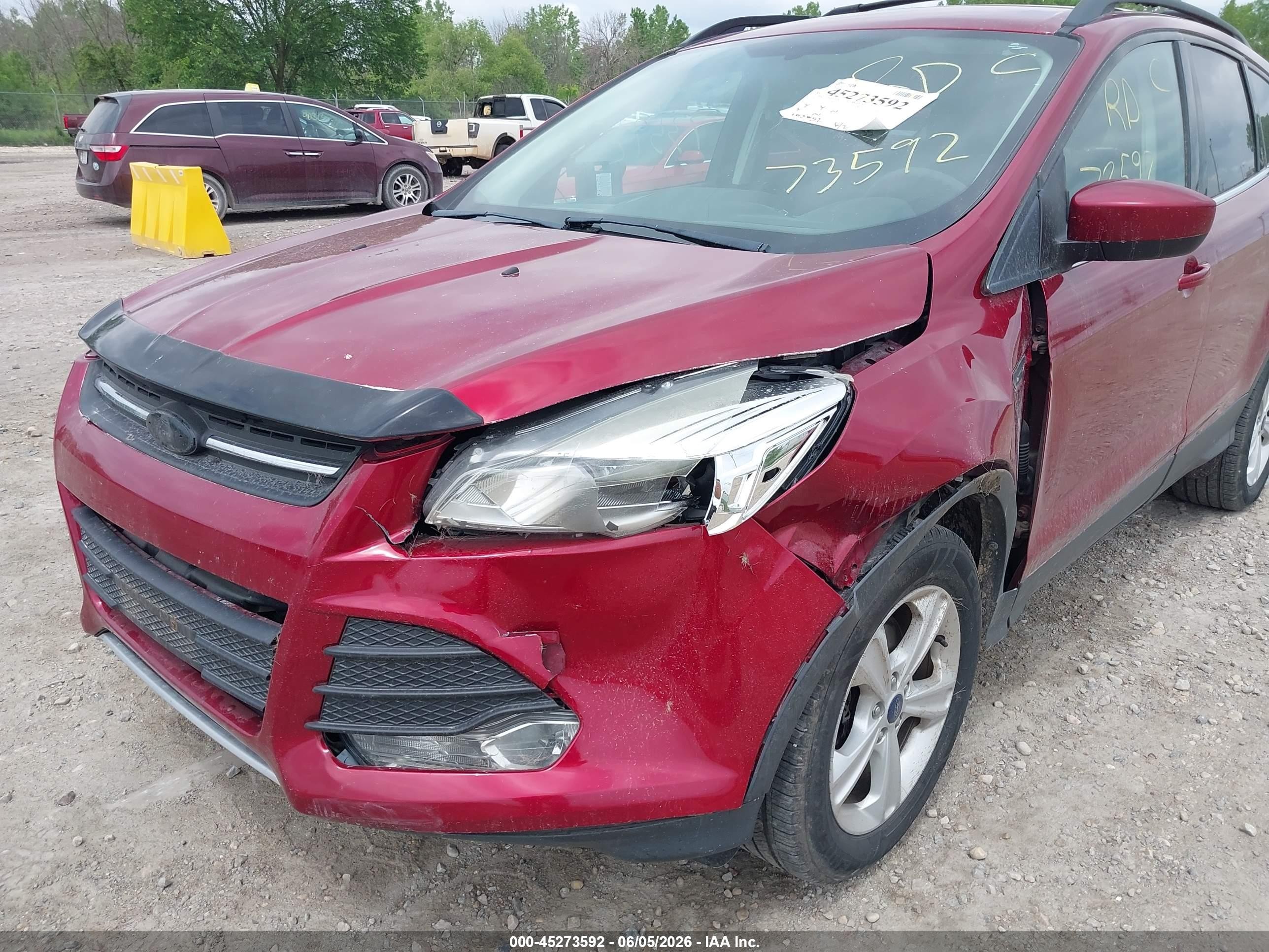 2014 Ford Escape Se Red vin: 1FMCU9G98EUD39675