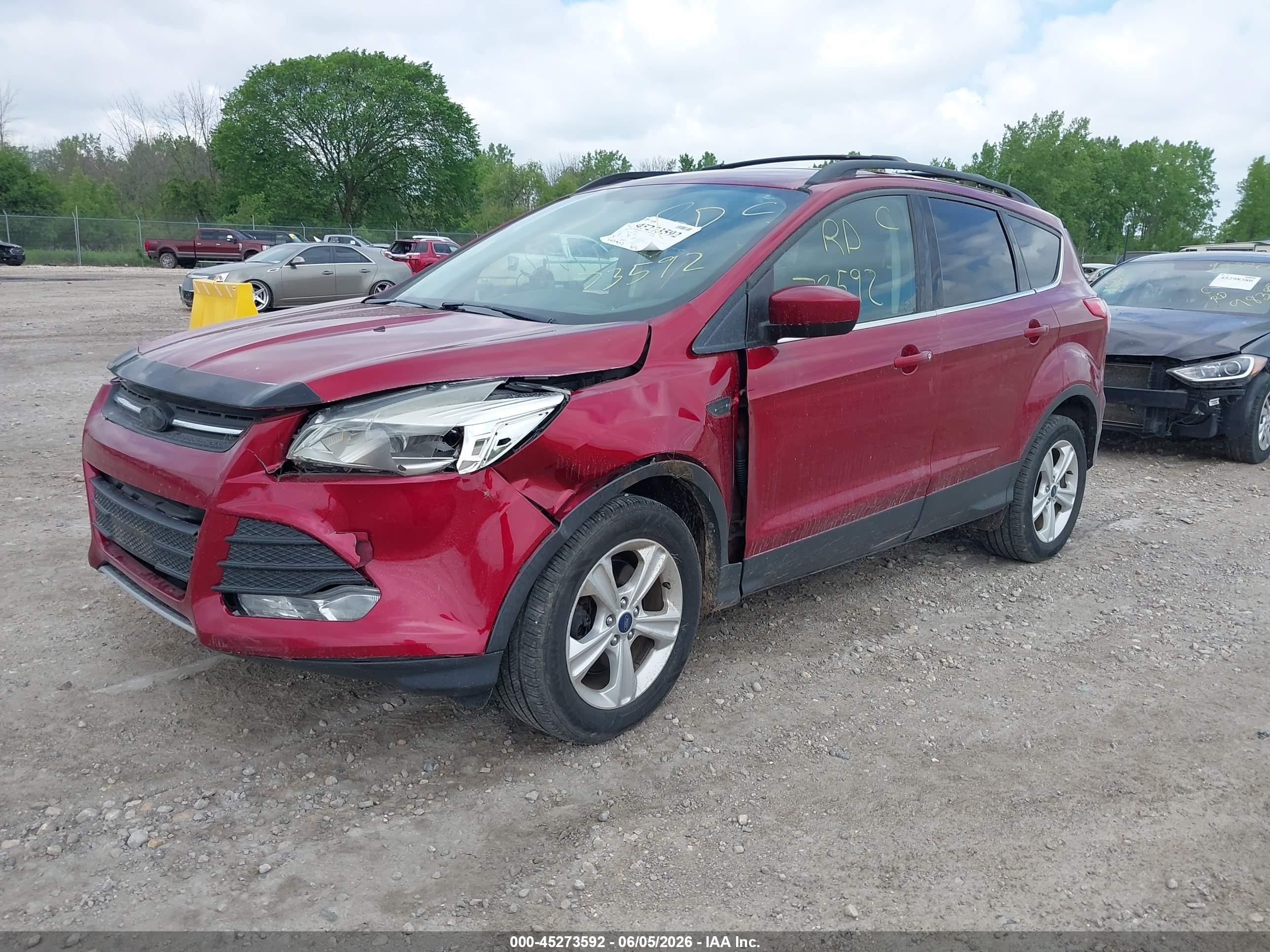 2014 Ford Escape Se Red vin: 1FMCU9G98EUD39675