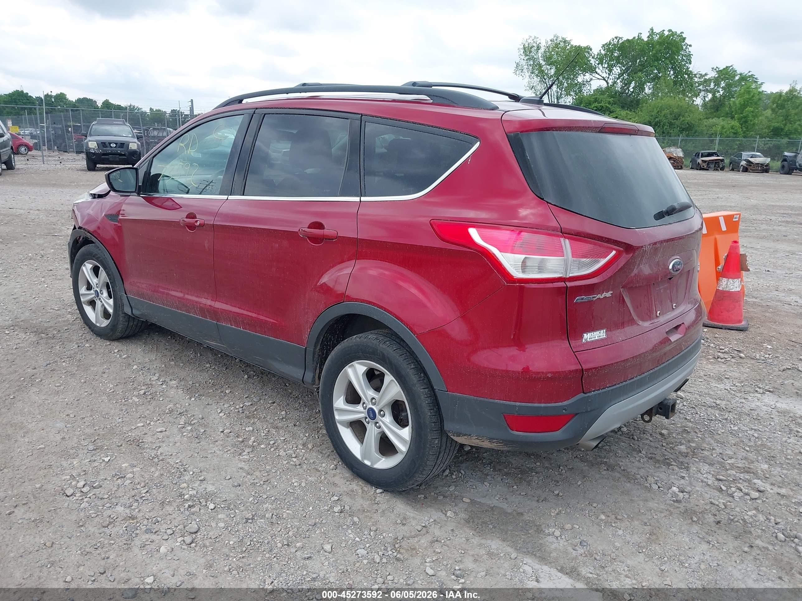 2014 Ford Escape Se Red vin: 1FMCU9G98EUD39675