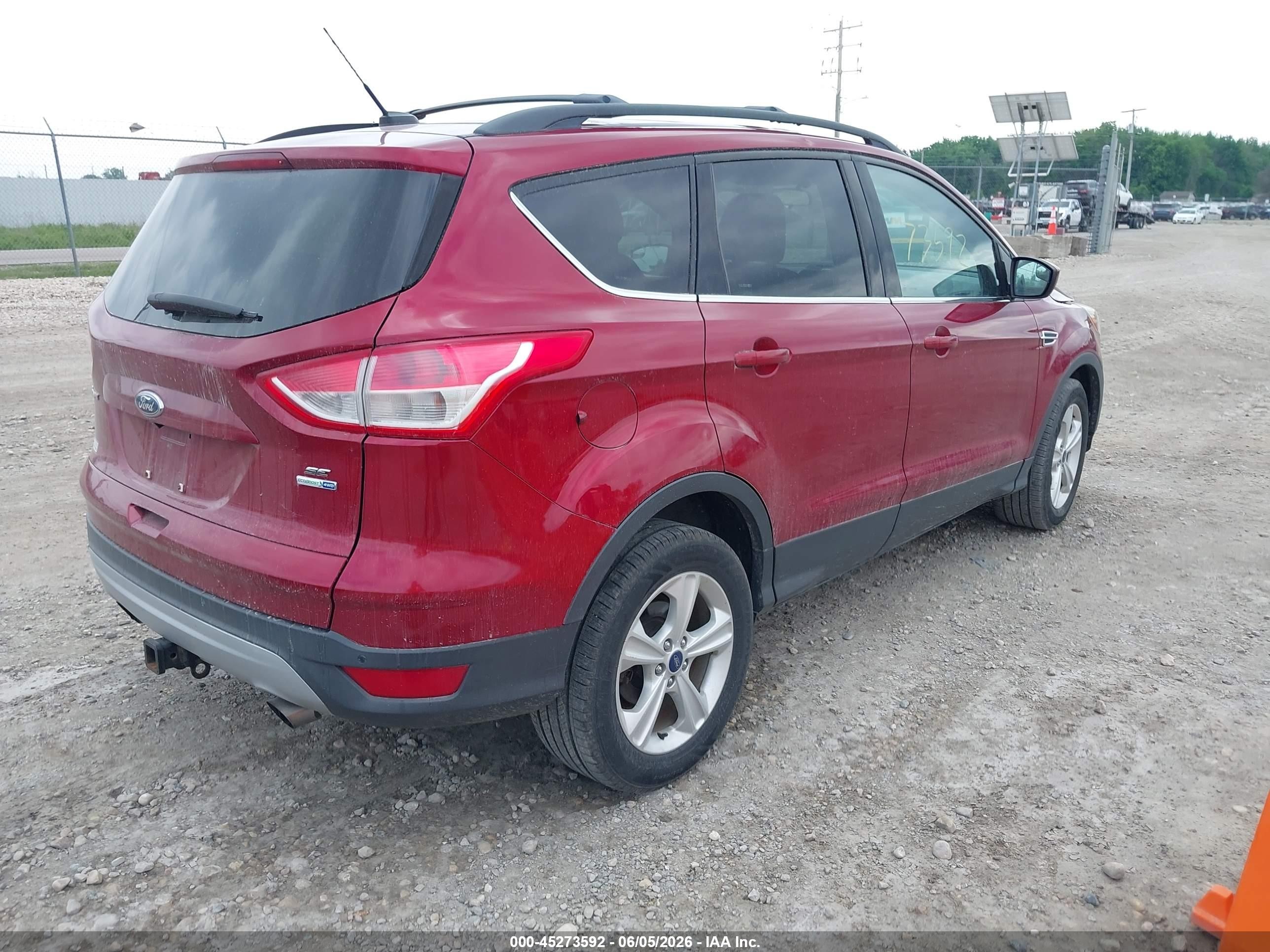 2014 Ford Escape Se Red vin: 1FMCU9G98EUD39675