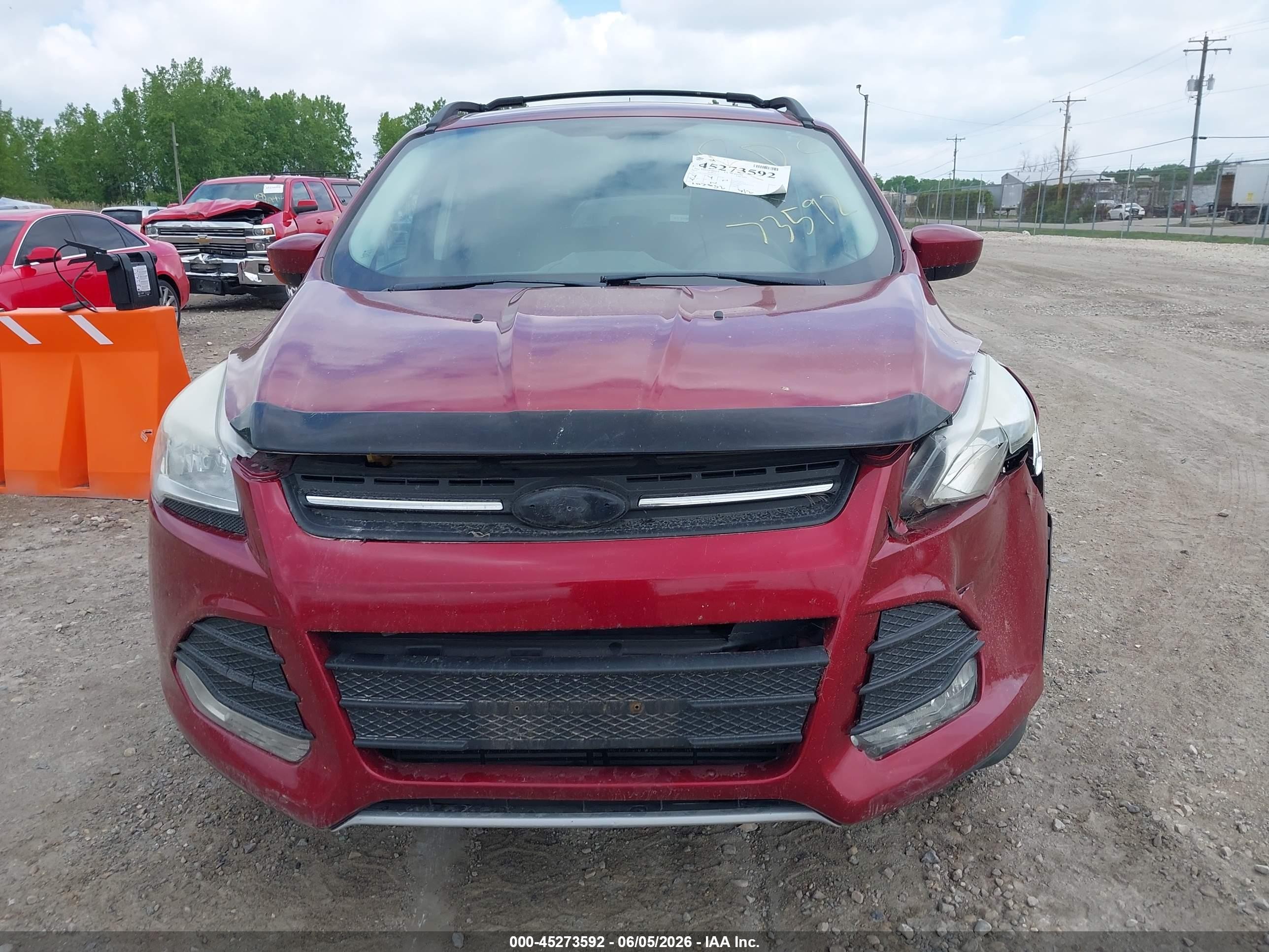 2014 Ford Escape Se Red vin: 1FMCU9G98EUD39675
