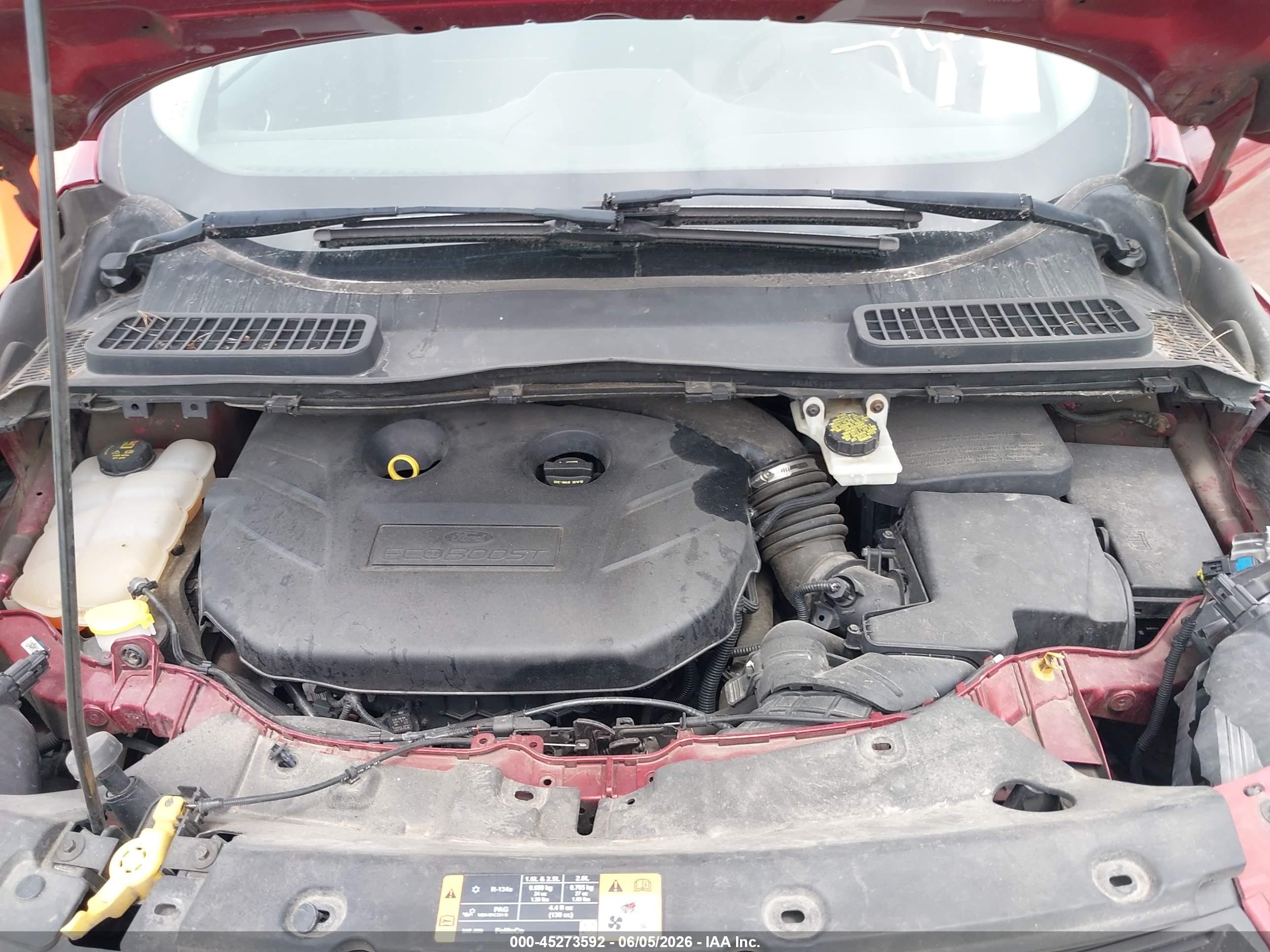 2014 Ford Escape Se Red vin: 1FMCU9G98EUD39675