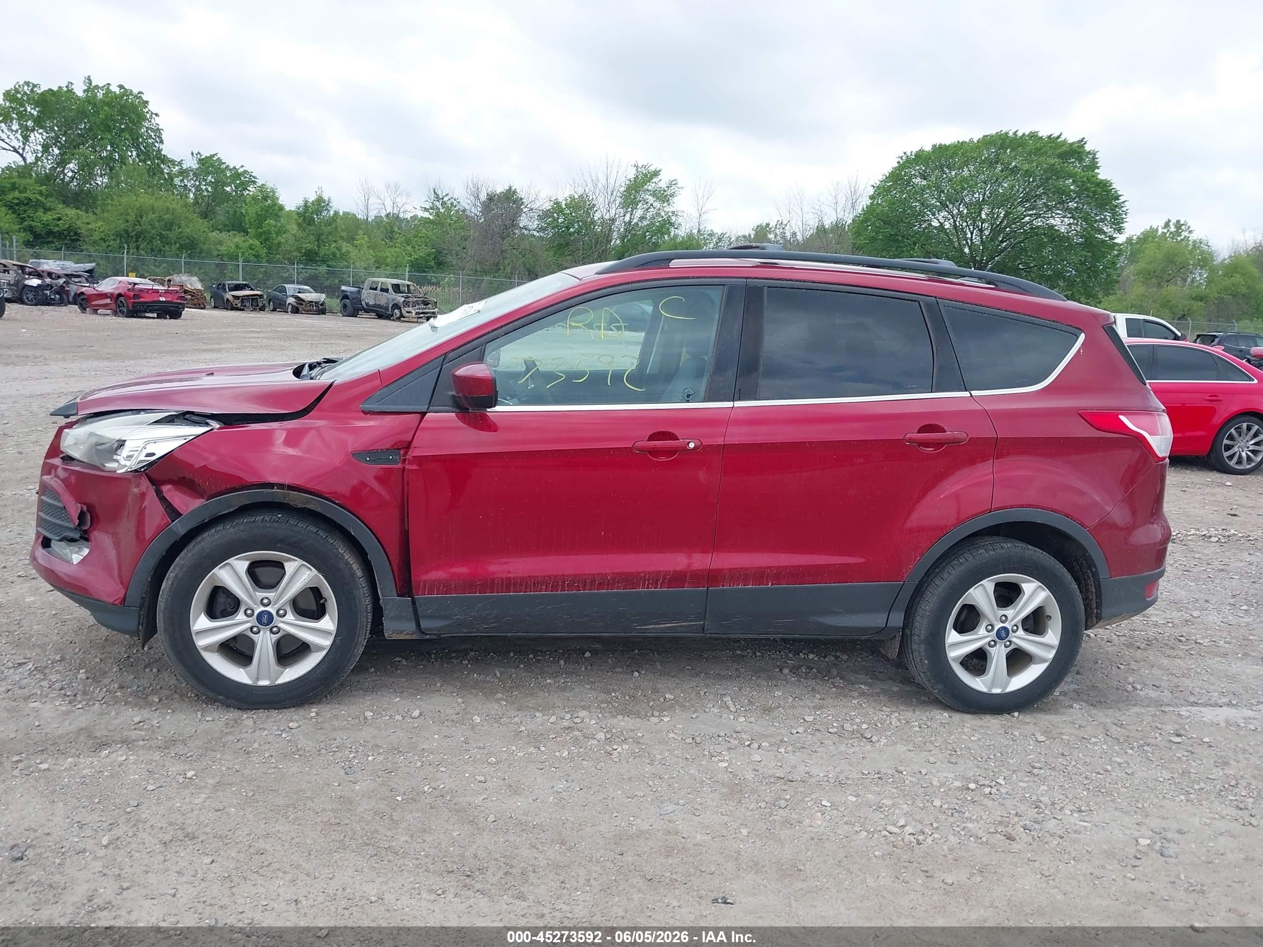 2014 Ford Escape Se Red vin: 1FMCU9G98EUD39675
