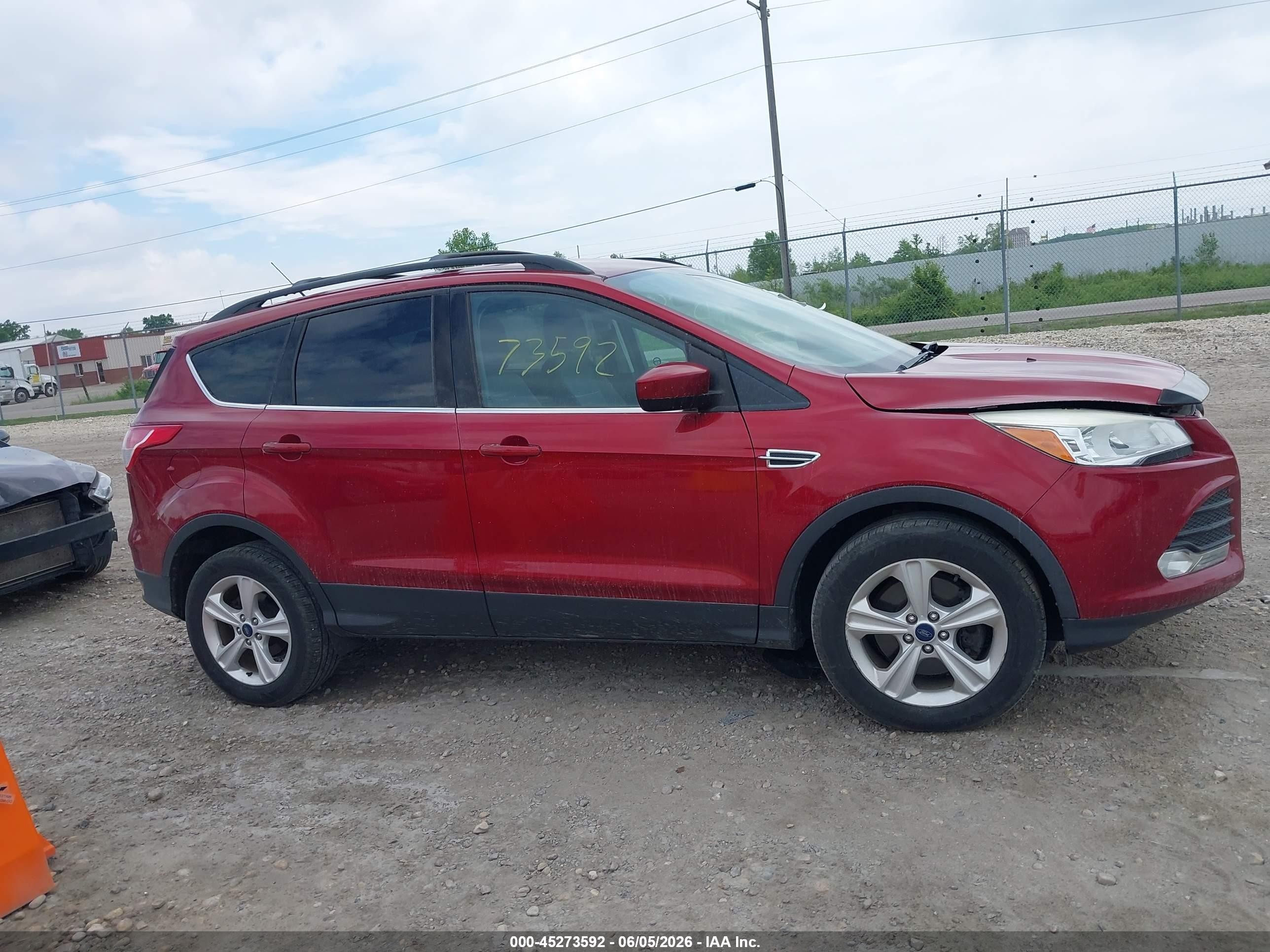 2014 Ford Escape Se Red vin: 1FMCU9G98EUD39675