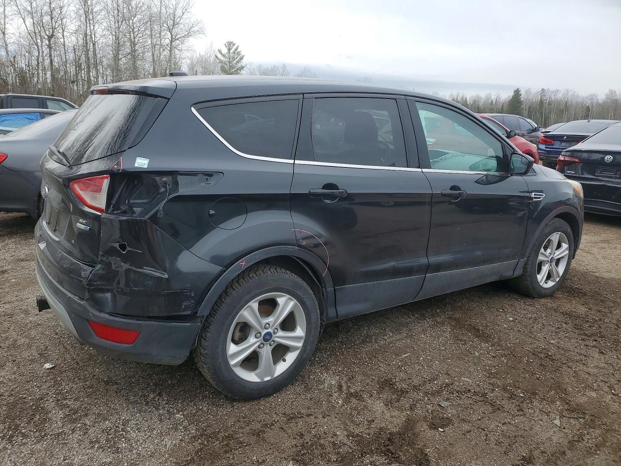 2014 Ford Escape Se Black vin: 1FMCU9G98EUD47386