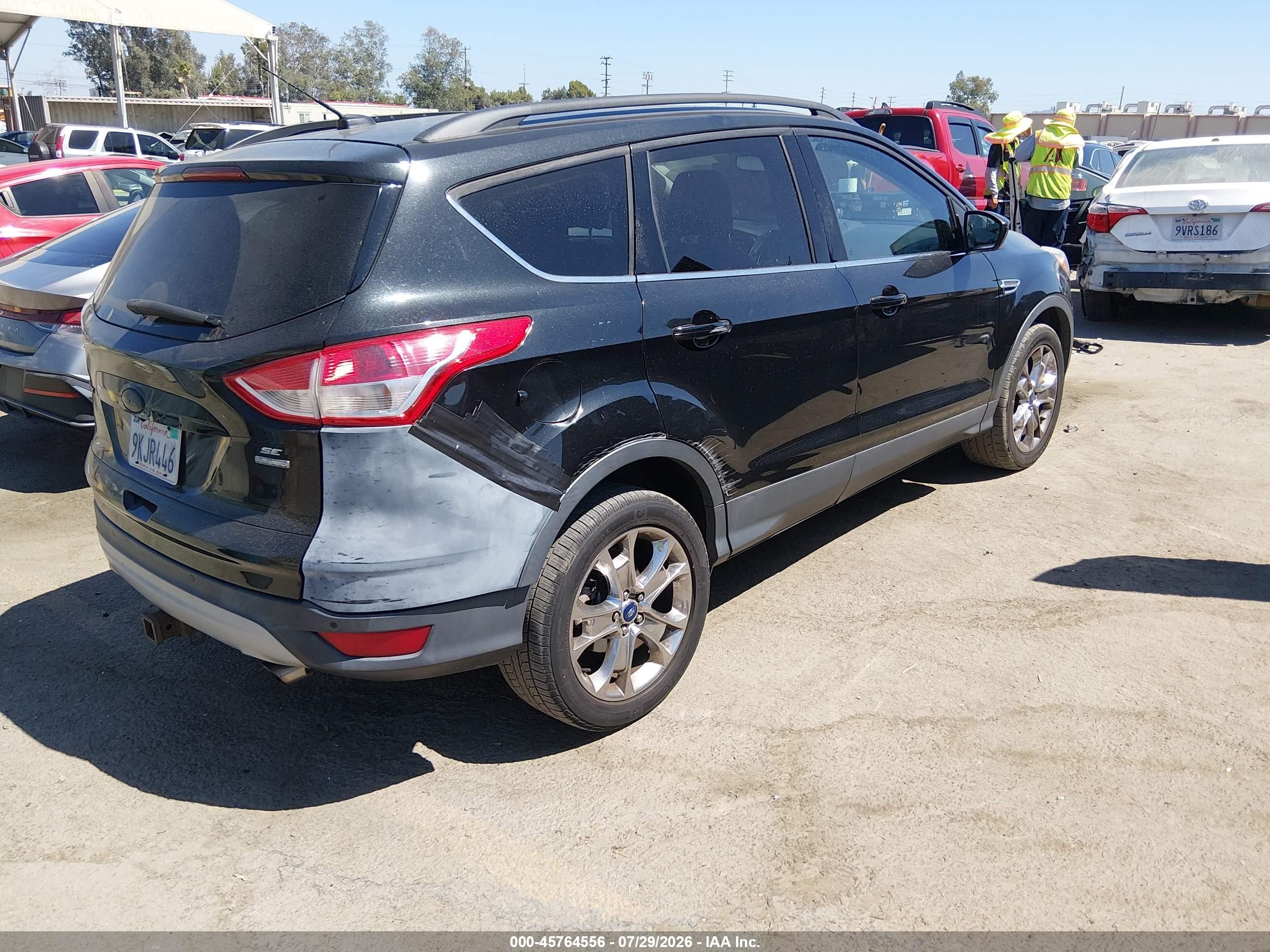2015 Ford Escape Se Black vin: 1FMCU9G98FUA07608