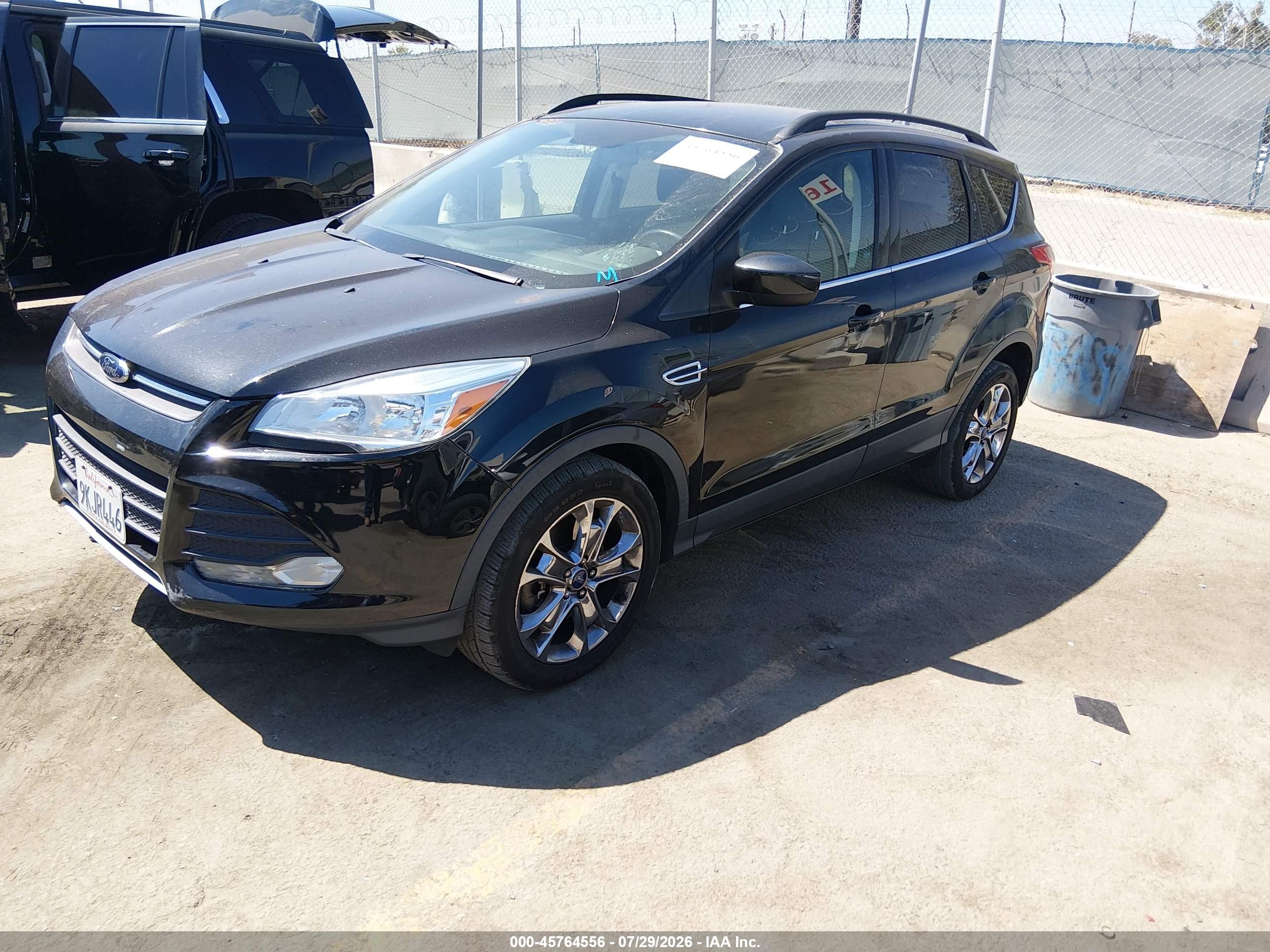 2015 Ford Escape Se Black vin: 1FMCU9G98FUA07608