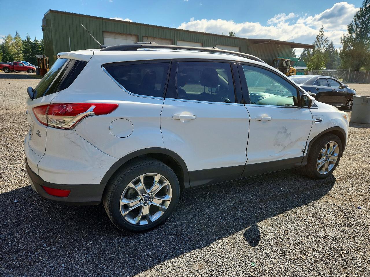 2015 Ford Escape Se White vin: 1FMCU9G98FUA31665