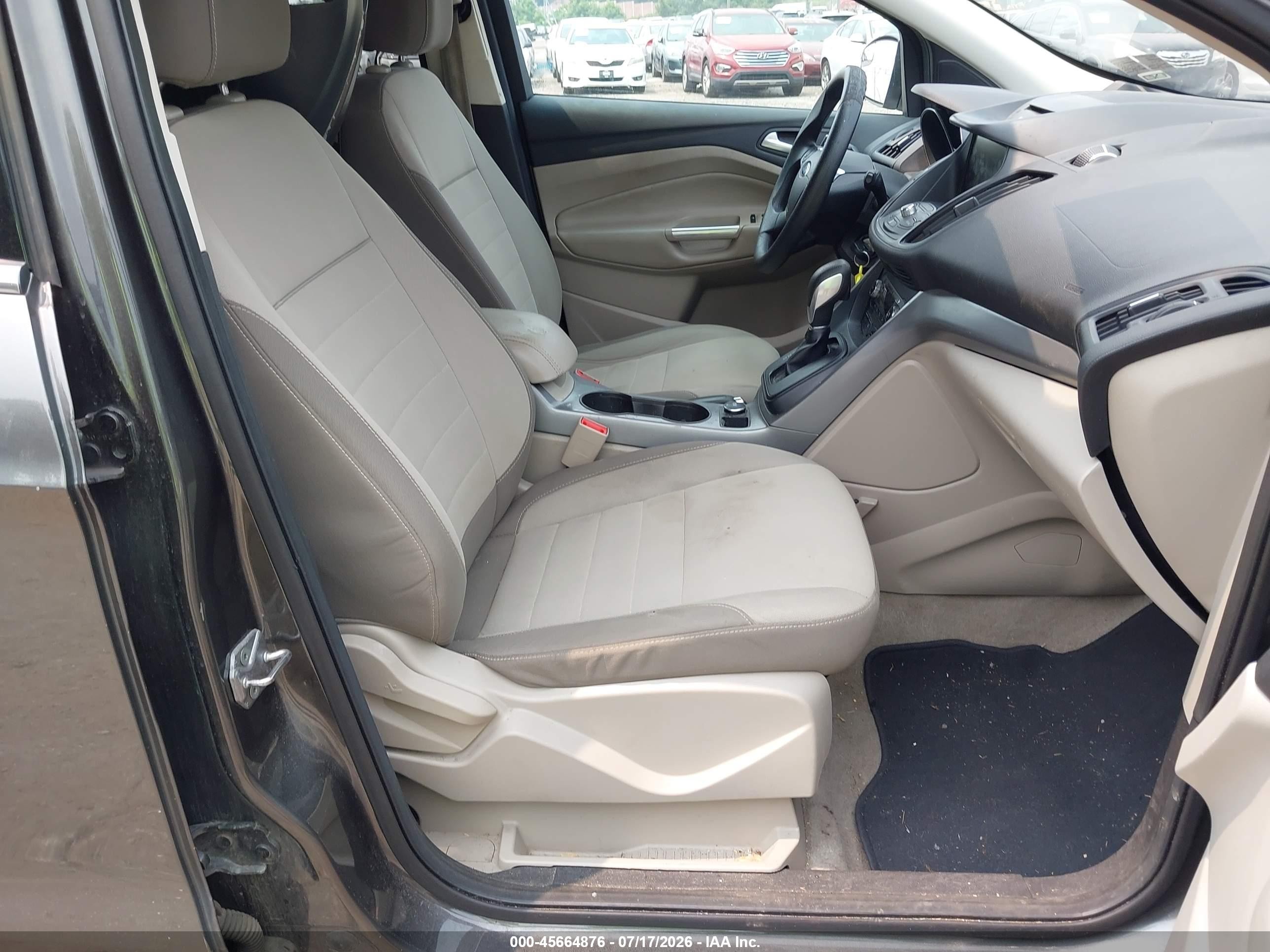 2015 Ford Escape Se Gray vin: 1FMCU9G98FUA48370