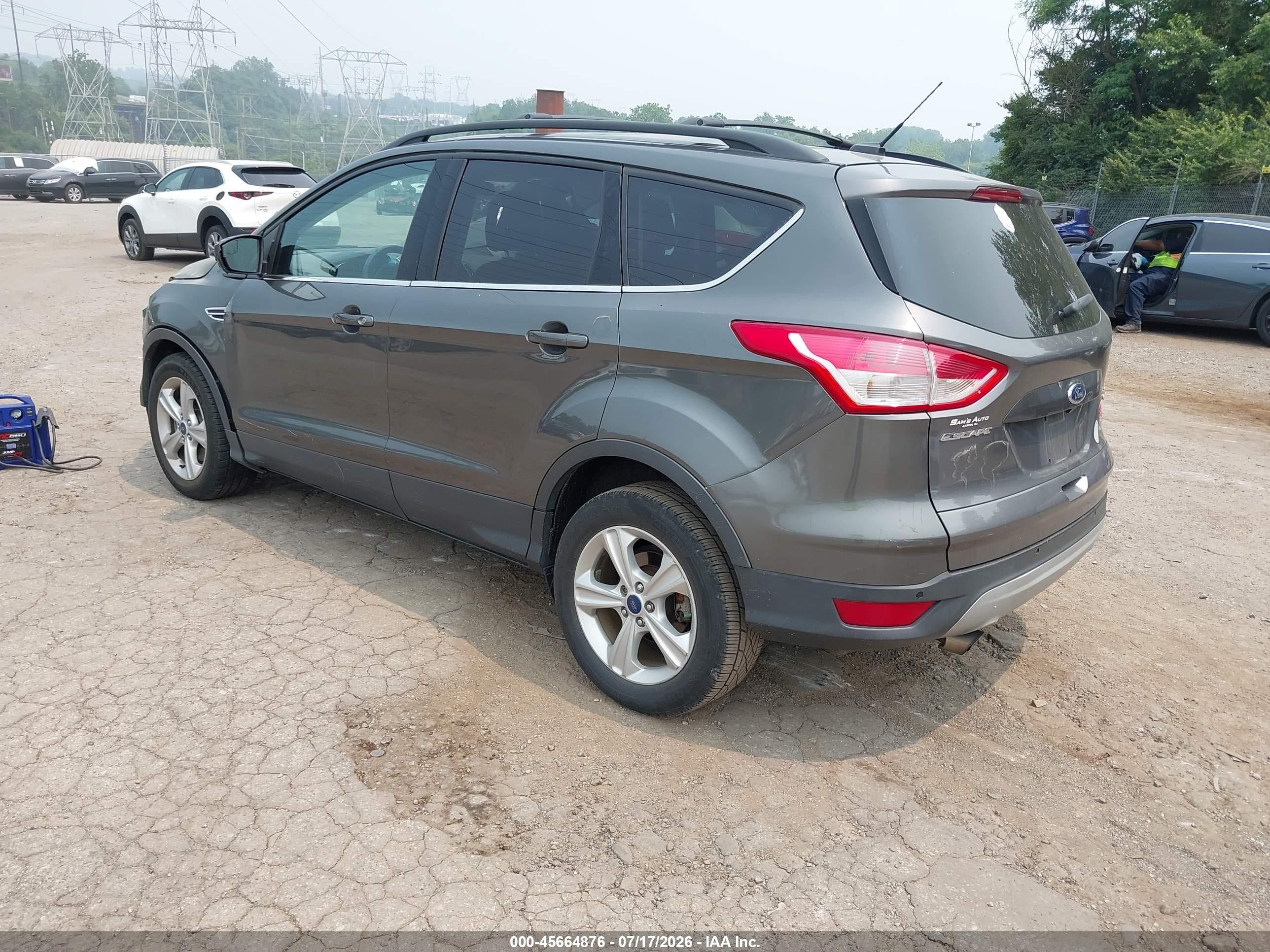 2015 Ford Escape Se Gray vin: 1FMCU9G98FUA48370