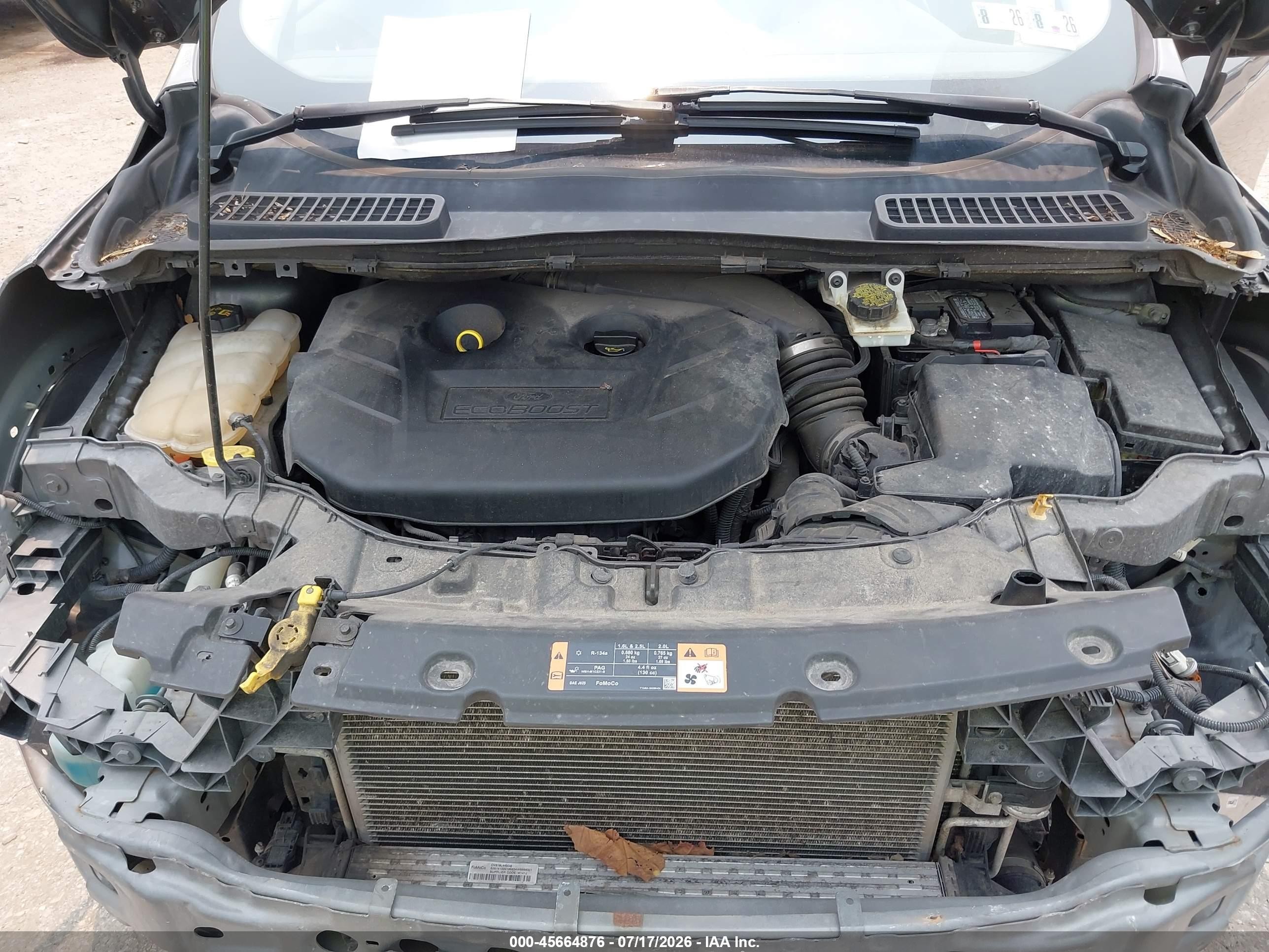 2015 Ford Escape Se Gray vin: 1FMCU9G98FUA48370