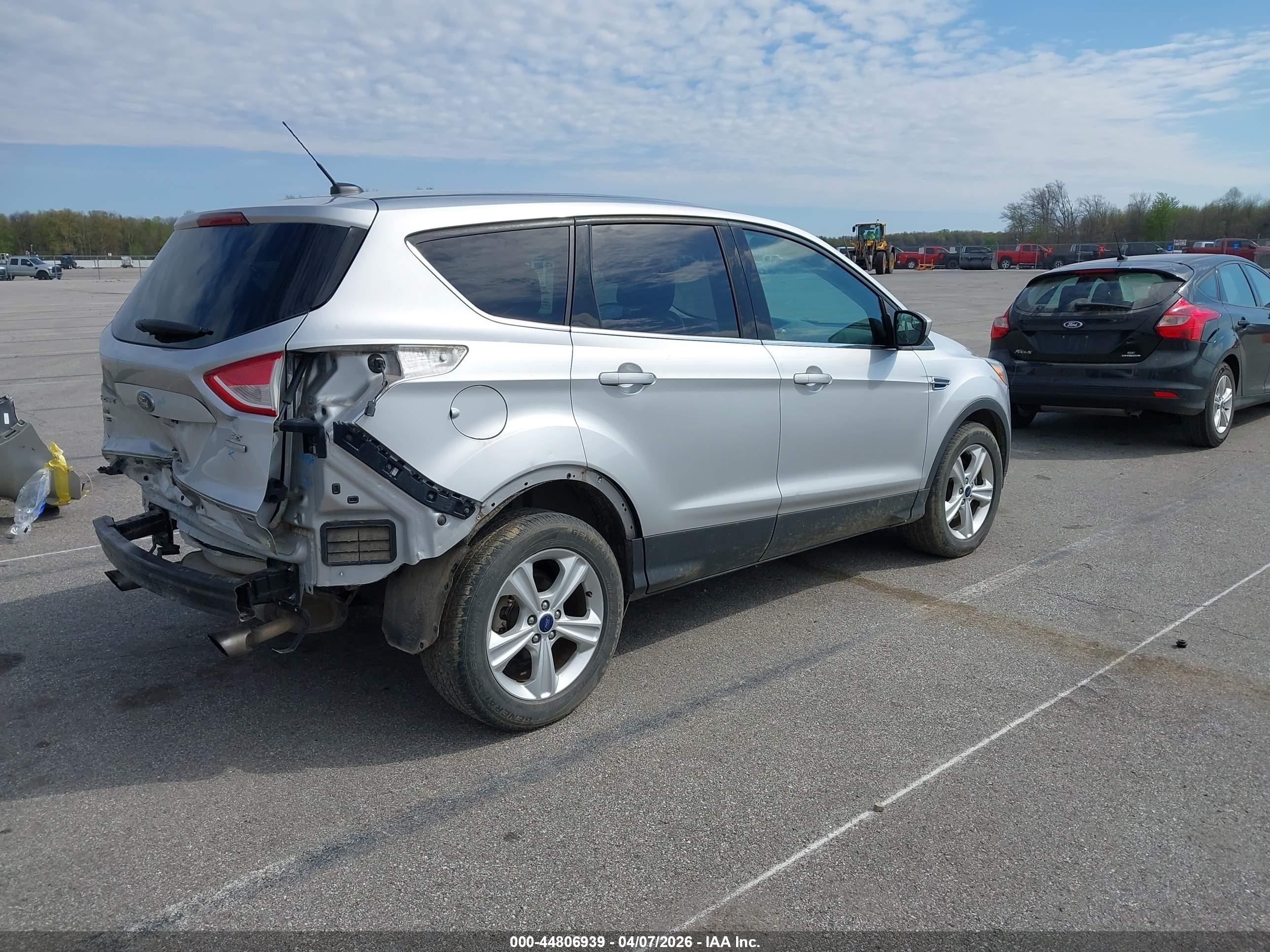 2015 Ford Escape Se Silver vin: 1FMCU9G98FUA63709