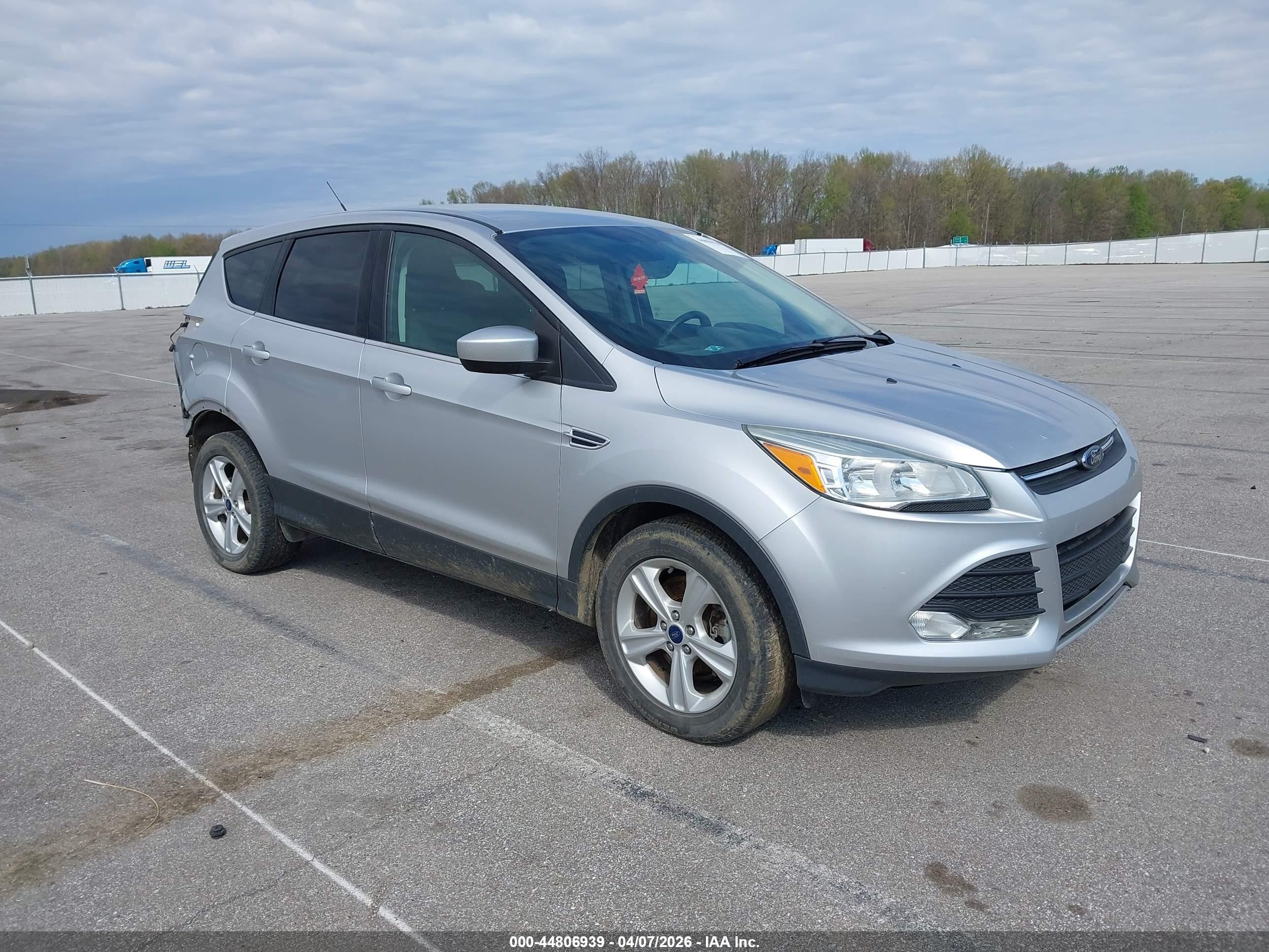 2015 Ford Escape Se Silver vin: 1FMCU9G98FUA63709