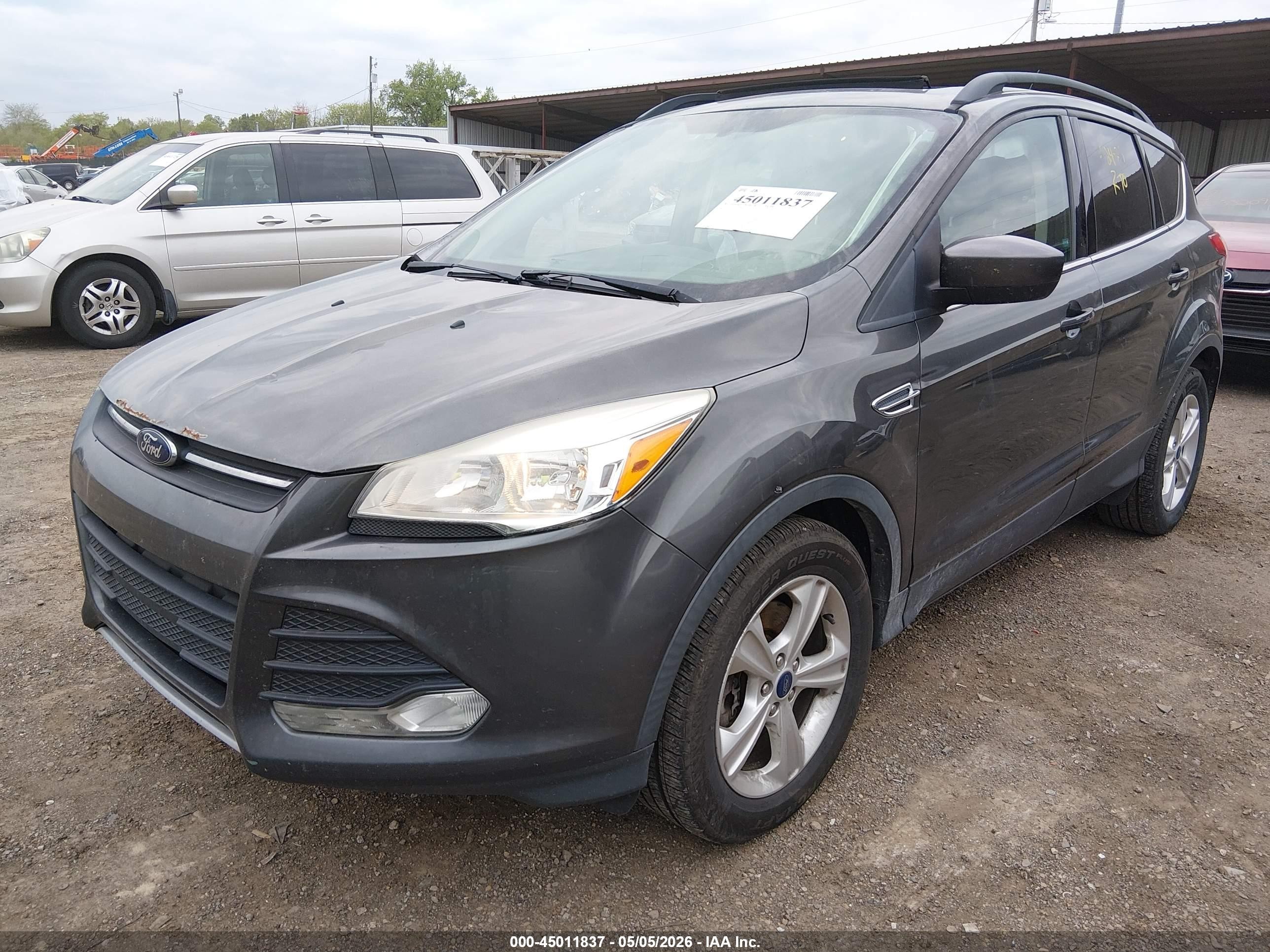 2015 Ford Escape Se Gray vin: 1FMCU9G98FUA68490