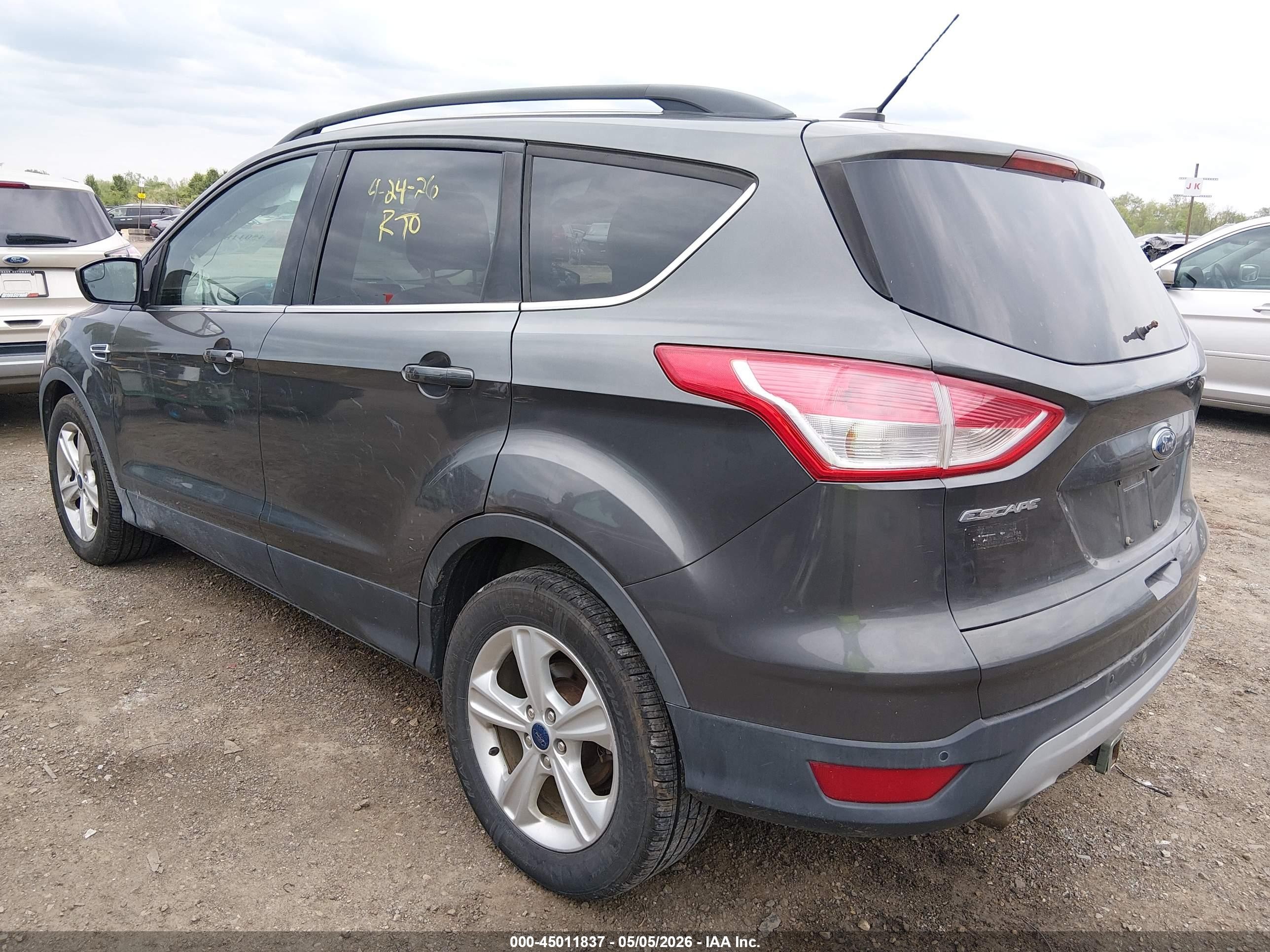 2015 Ford Escape Se Gray vin: 1FMCU9G98FUA68490