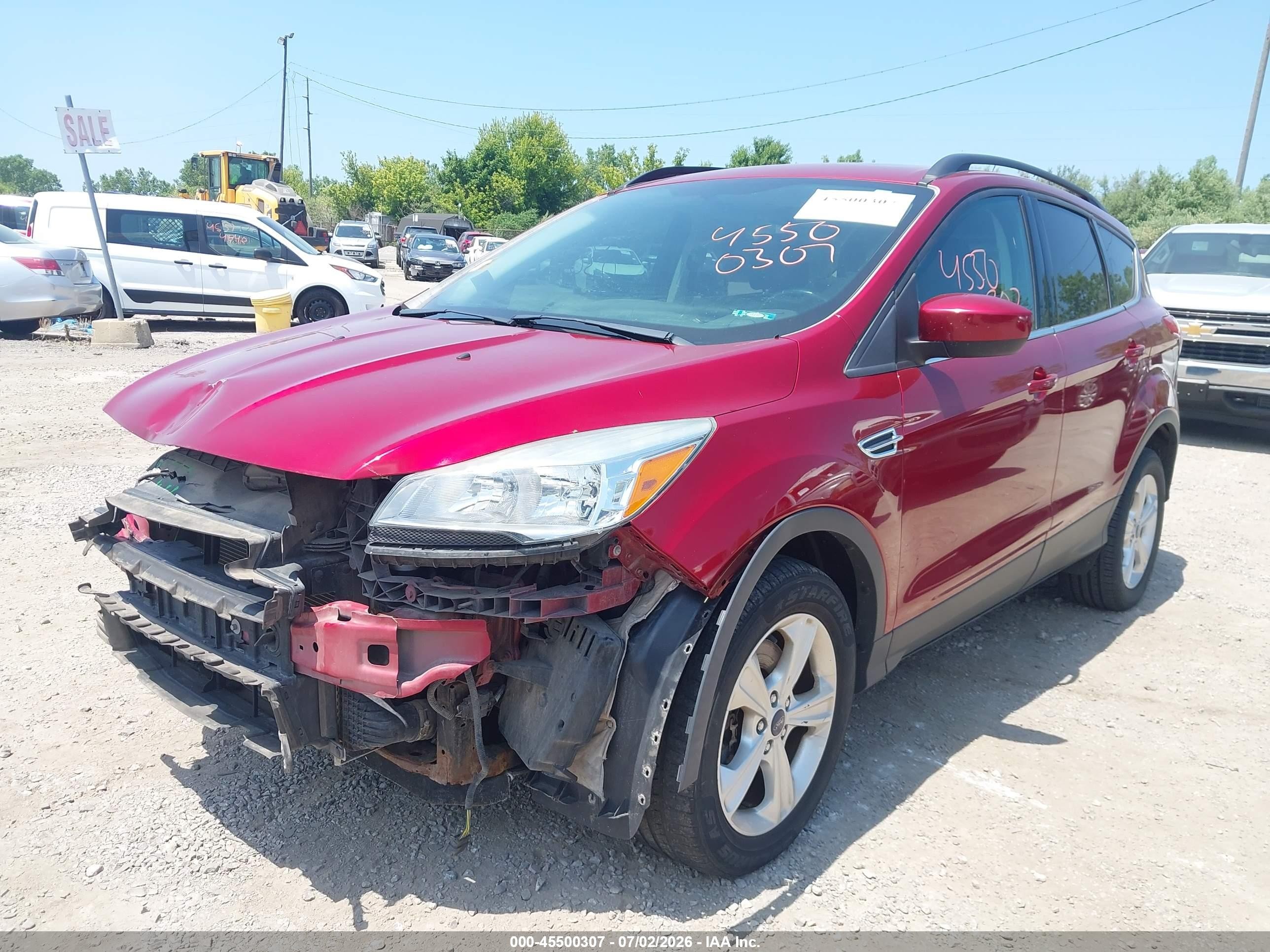 2015 Ford Escape Se Red vin: 1FMCU9G98FUB02122