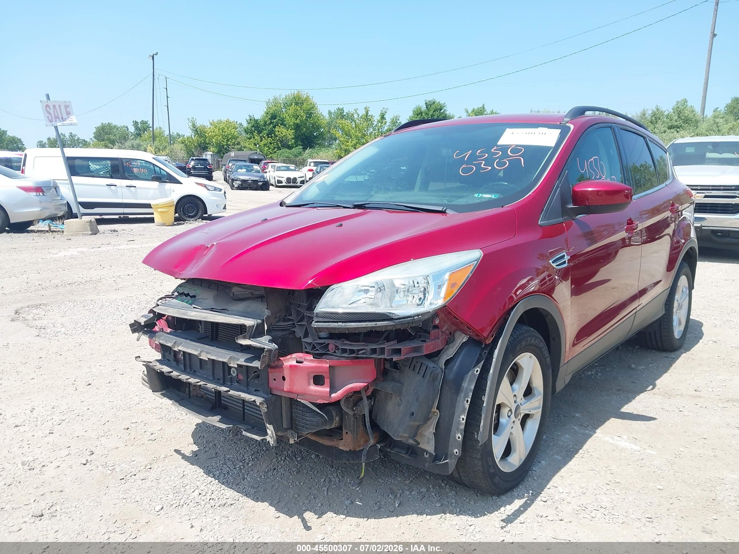 2015 Ford Escape Se Red vin: 1FMCU9G98FUB02122