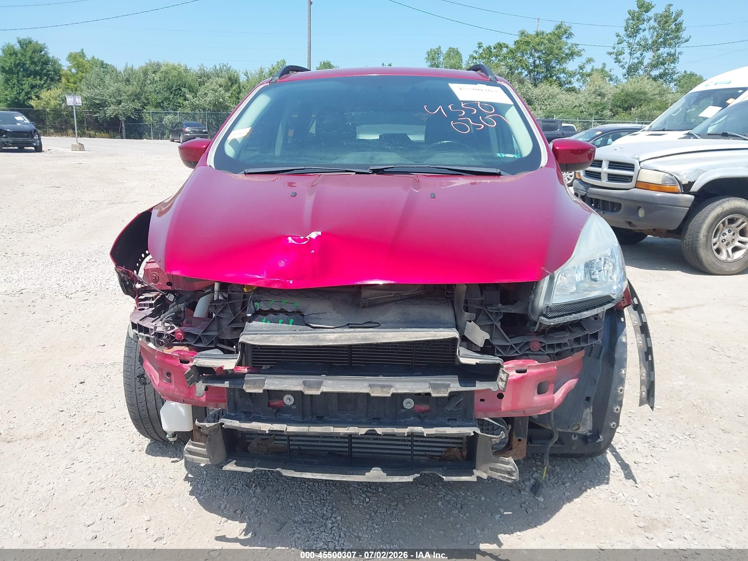 2015 Ford Escape Se Red vin: 1FMCU9G98FUB02122