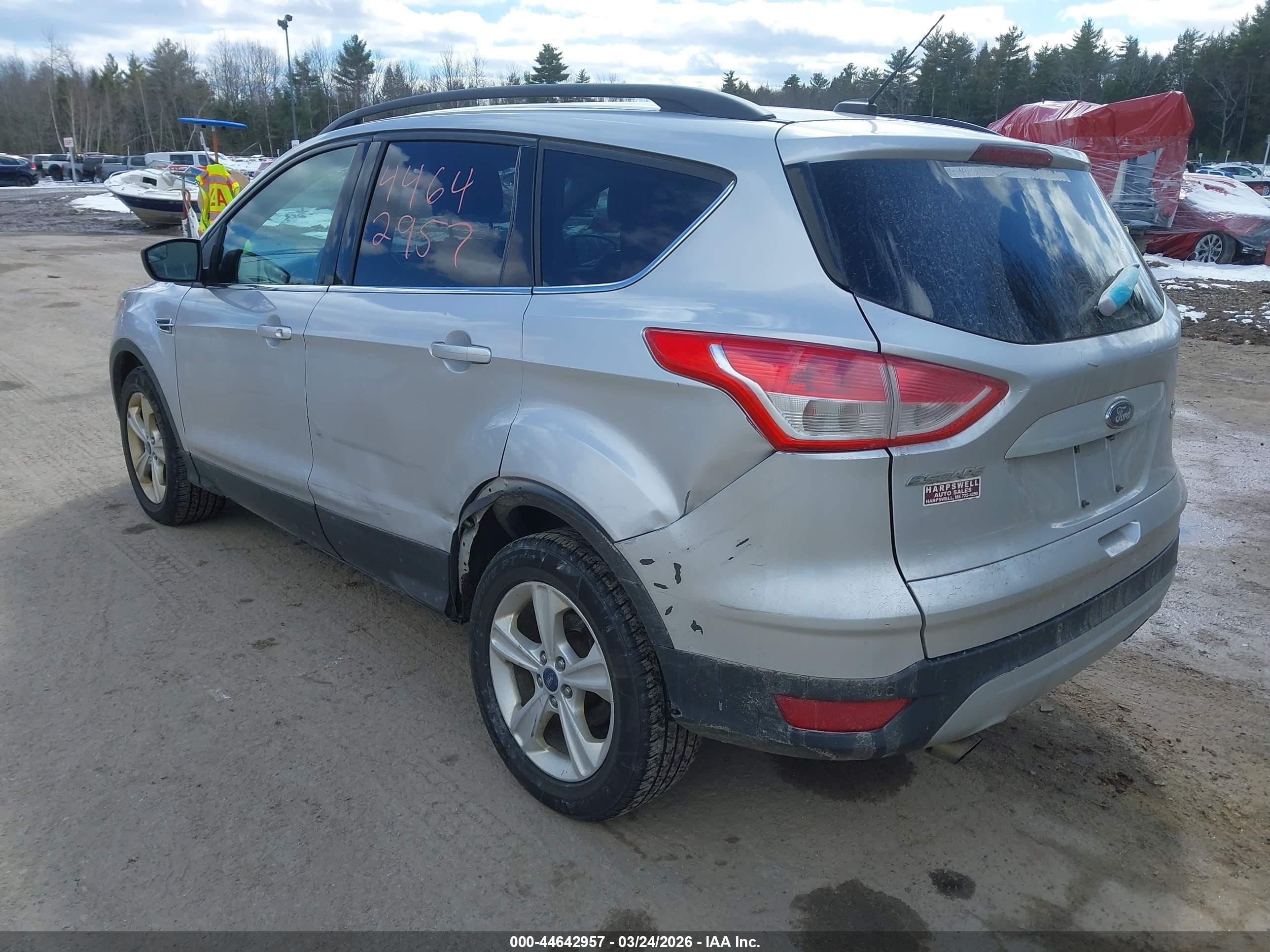 2015 Ford Escape Se Silver vin: 1FMCU9G98FUB13556
