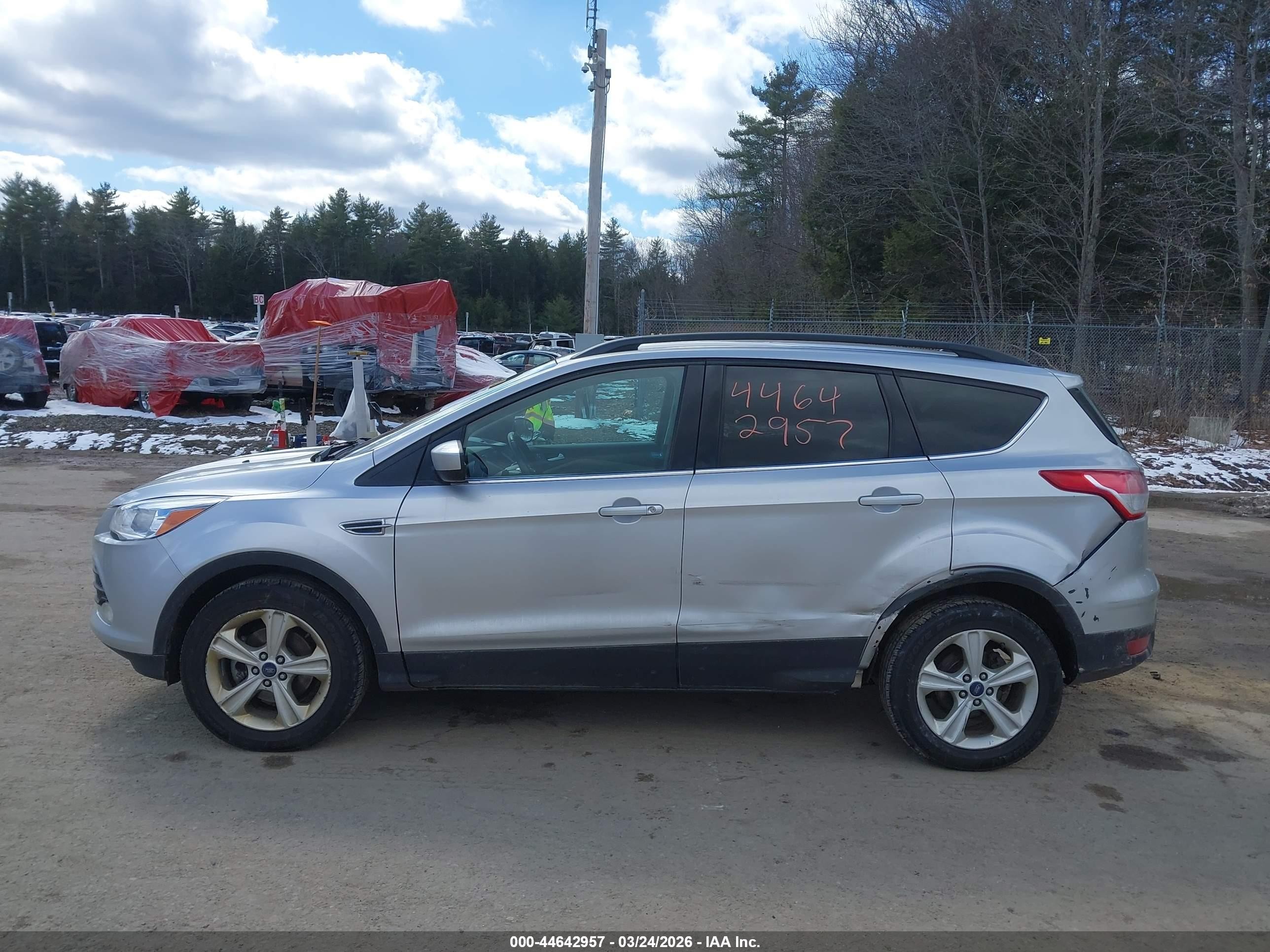 2015 Ford Escape Se Silver vin: 1FMCU9G98FUB13556