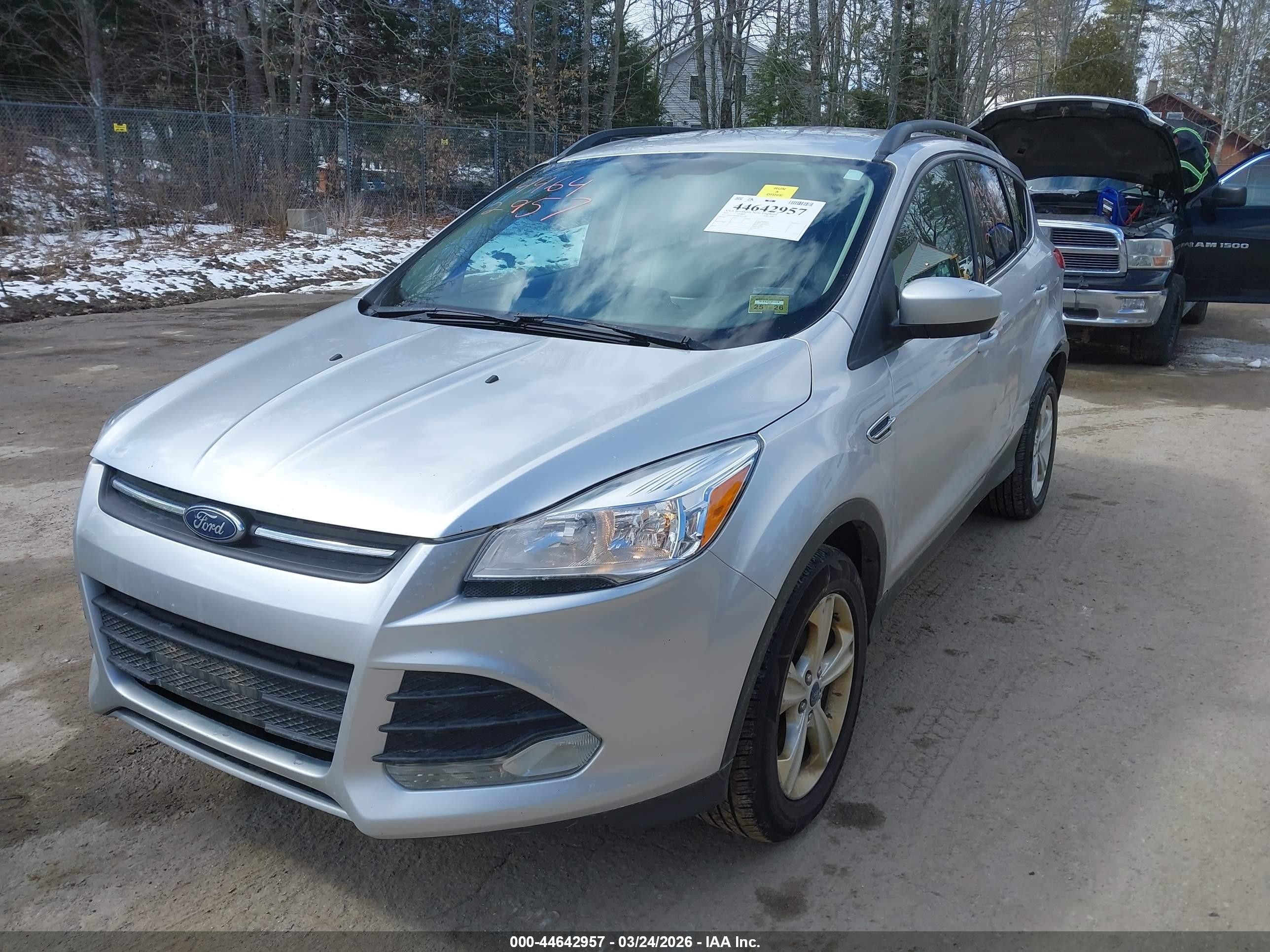 2015 Ford Escape Se Silver vin: 1FMCU9G98FUB13556