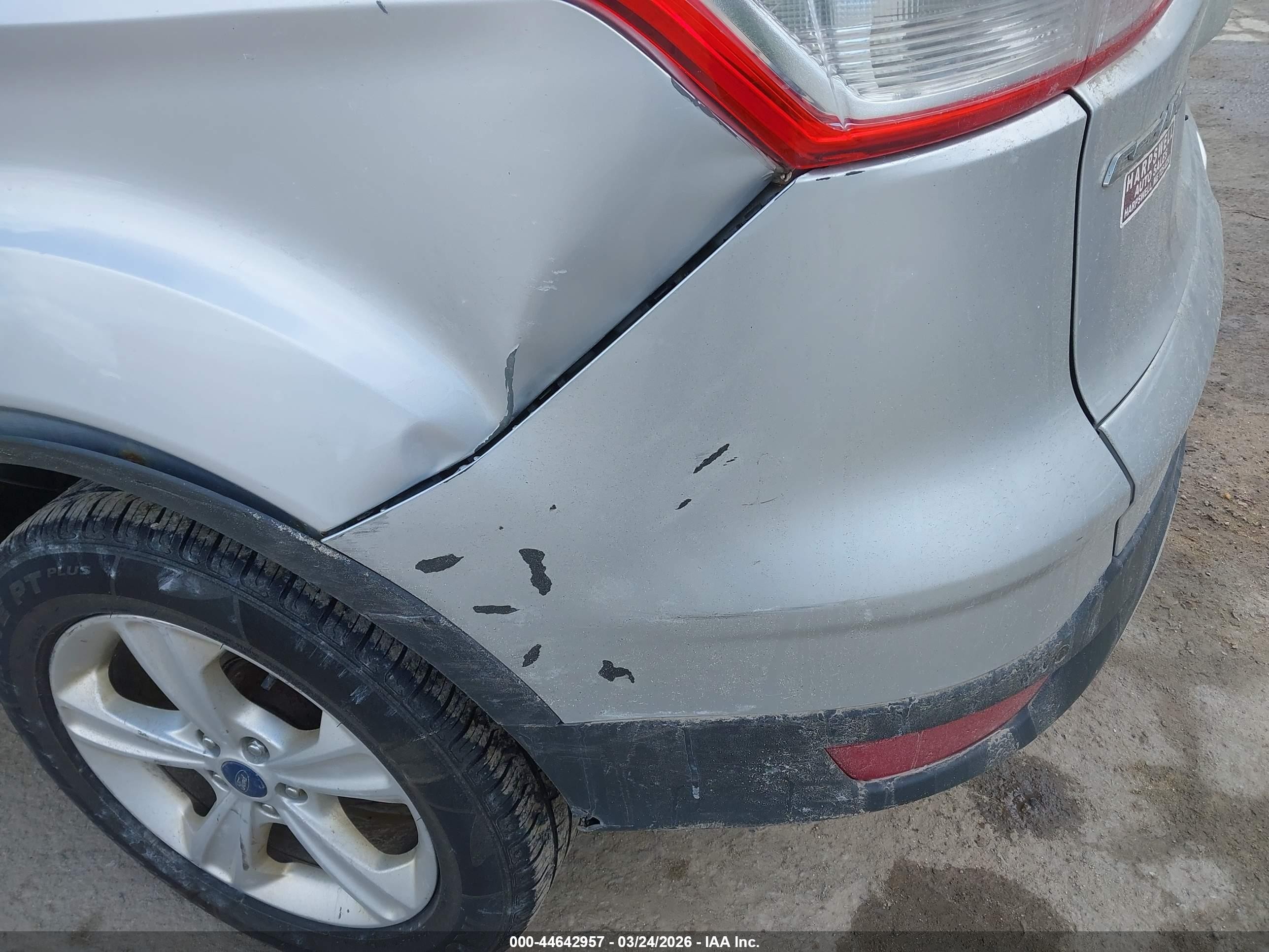 2015 Ford Escape Se Silver vin: 1FMCU9G98FUB13556