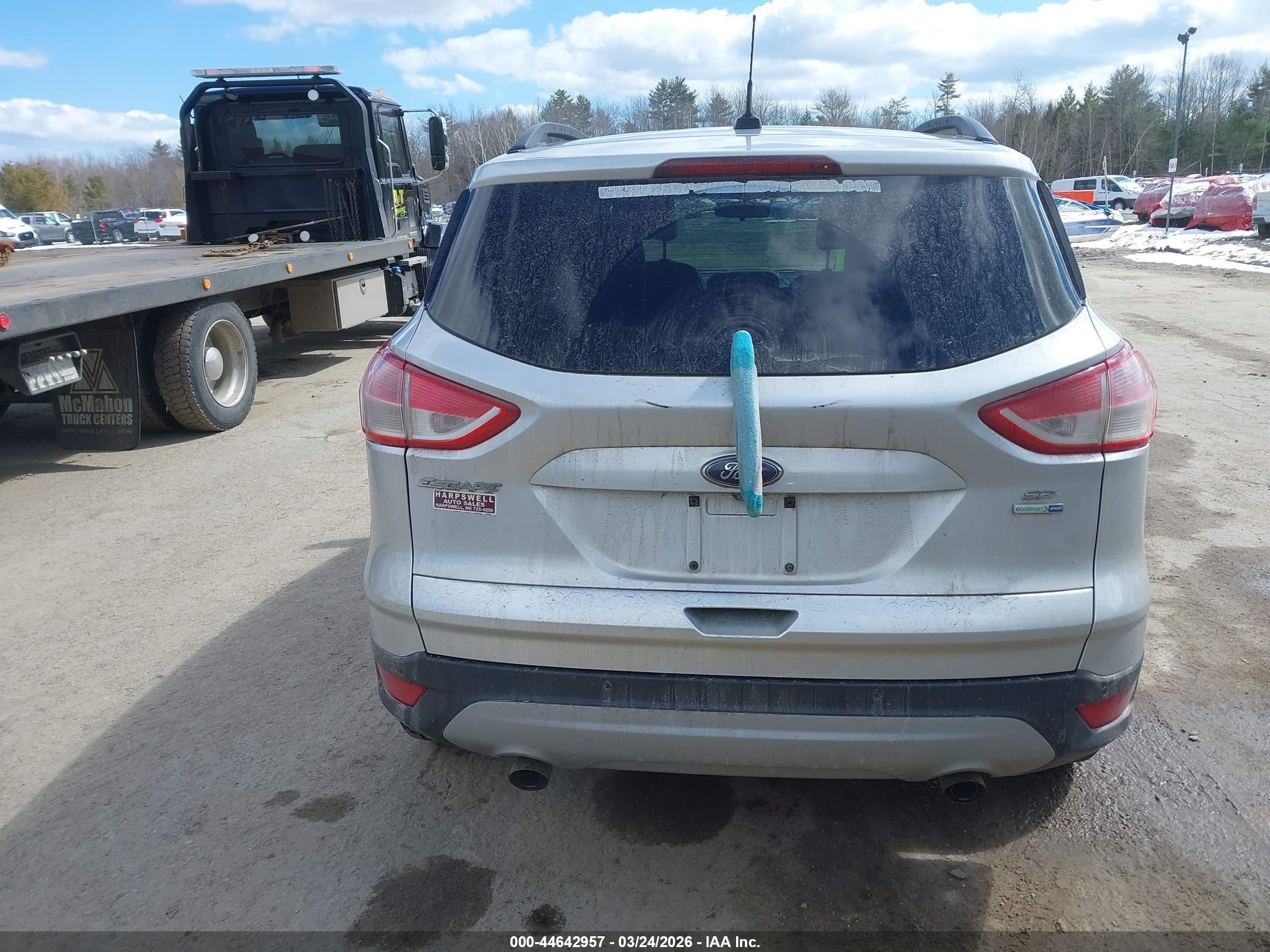 2015 Ford Escape Se Silver vin: 1FMCU9G98FUB13556