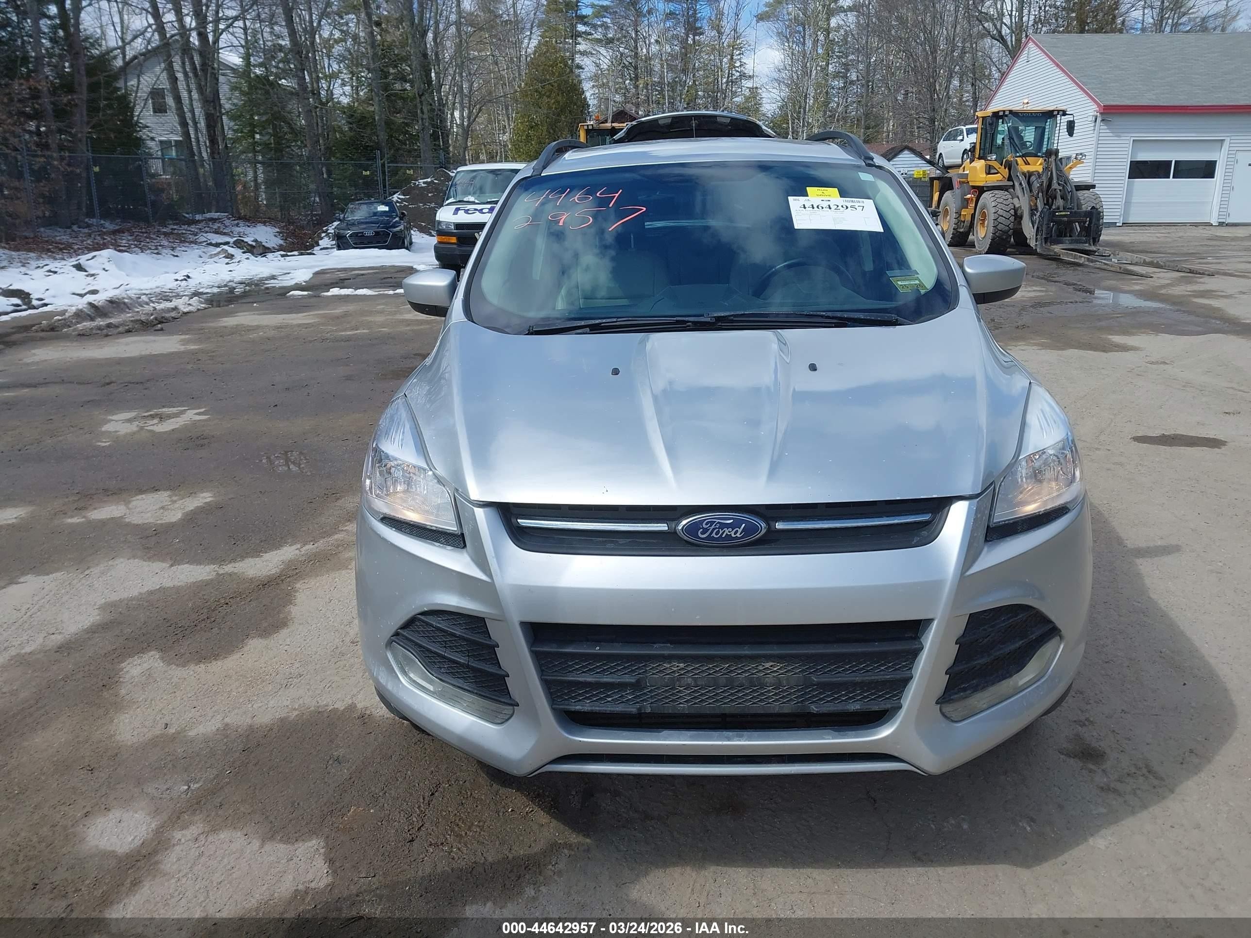 2015 Ford Escape Se Silver vin: 1FMCU9G98FUB13556
