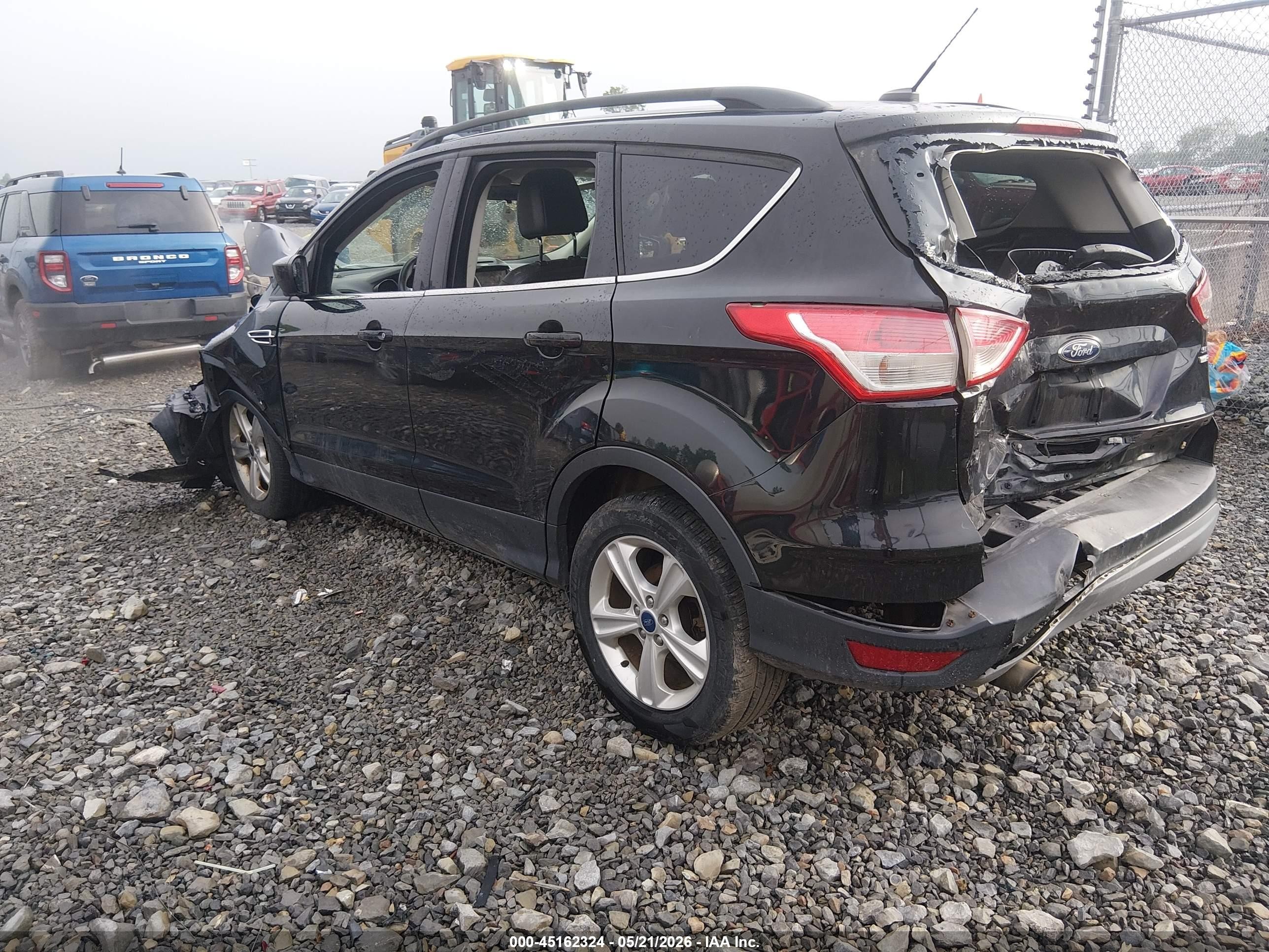 2015 Ford Escape Se Black vin: 1FMCU9G98FUB21575