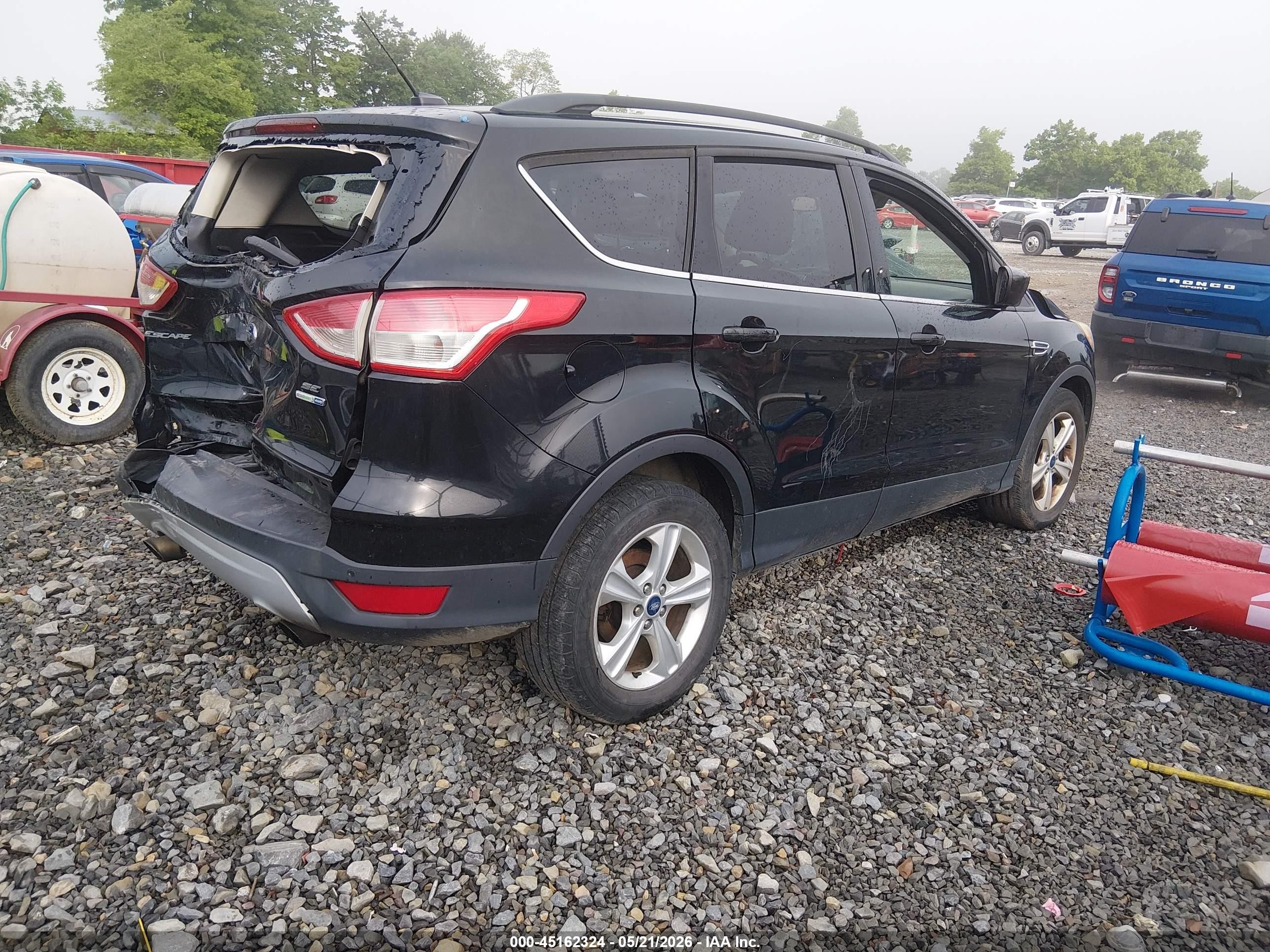 2015 Ford Escape Se Black vin: 1FMCU9G98FUB21575