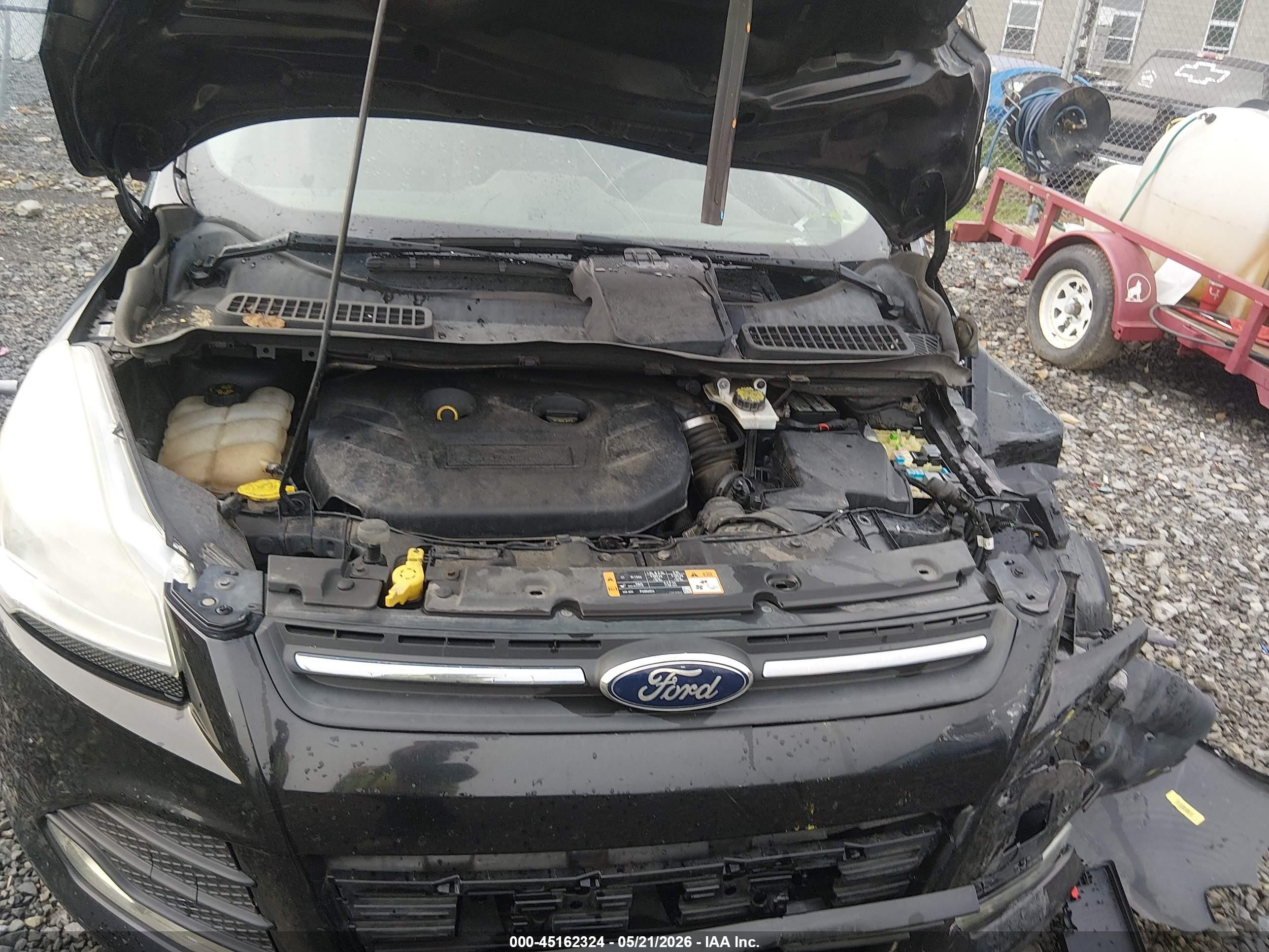 2015 Ford Escape Se Black vin: 1FMCU9G98FUB21575