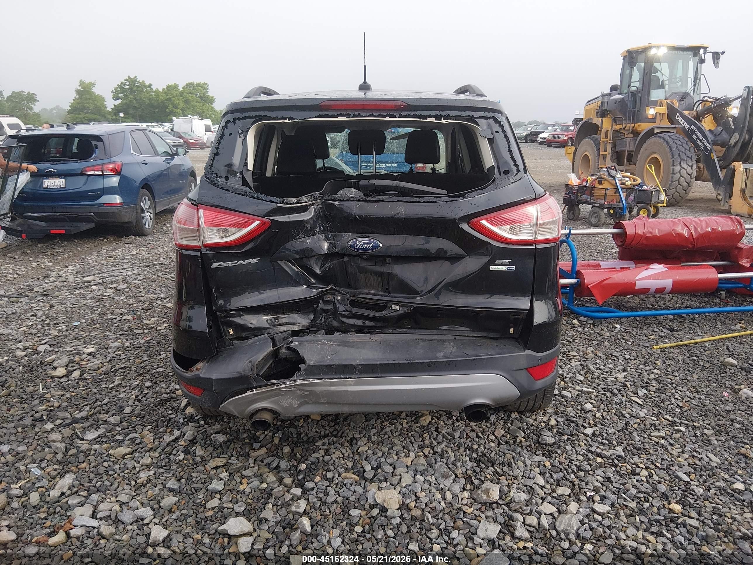 2015 Ford Escape Se Black vin: 1FMCU9G98FUB21575