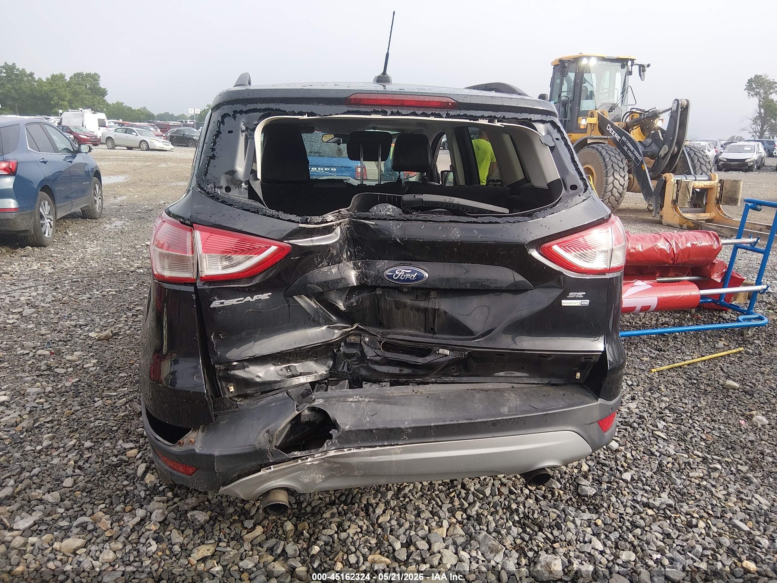 2015 Ford Escape Se Black vin: 1FMCU9G98FUB21575