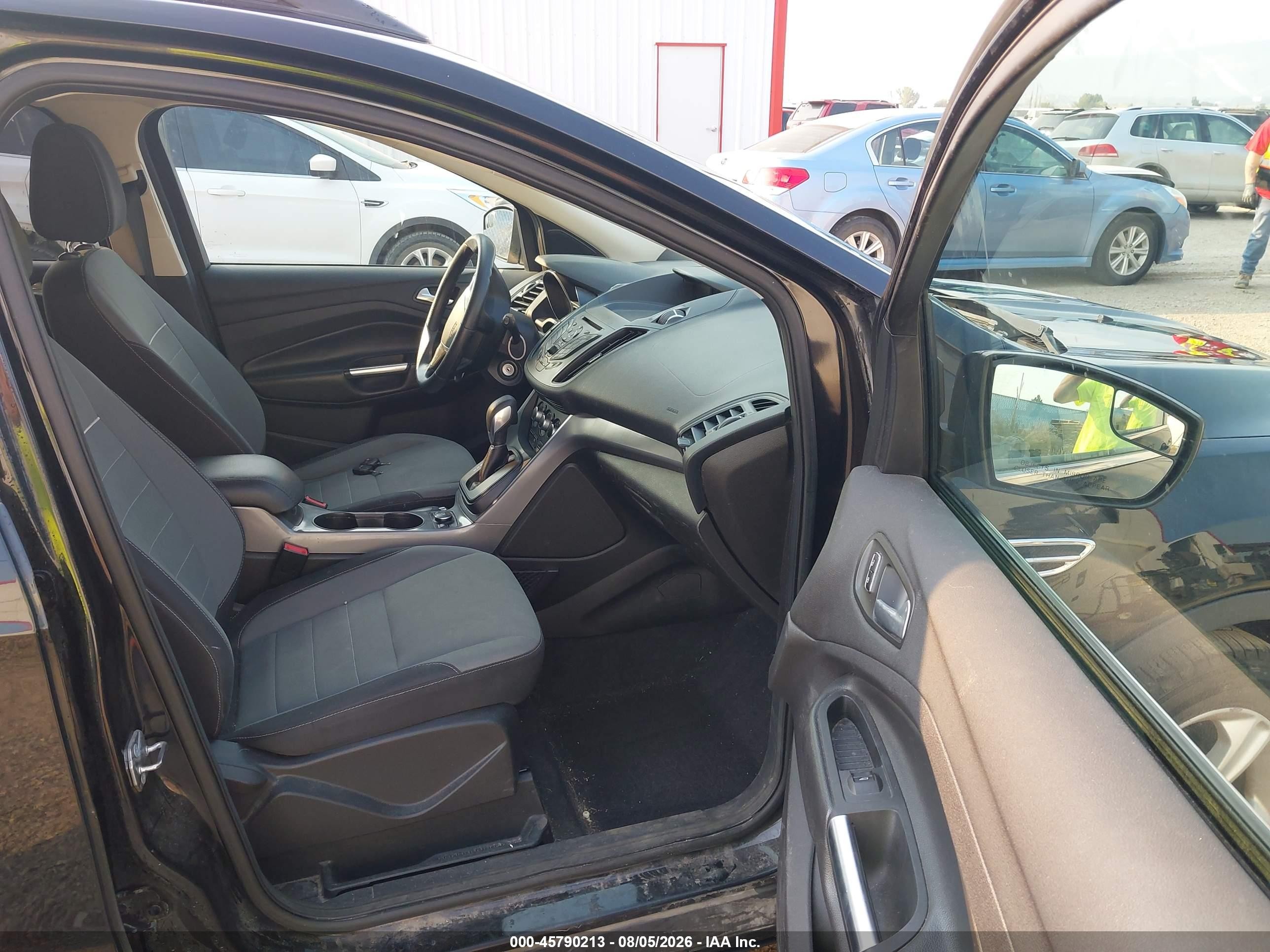 2015 Ford Escape Se Black vin: 1FMCU9G98FUC48973