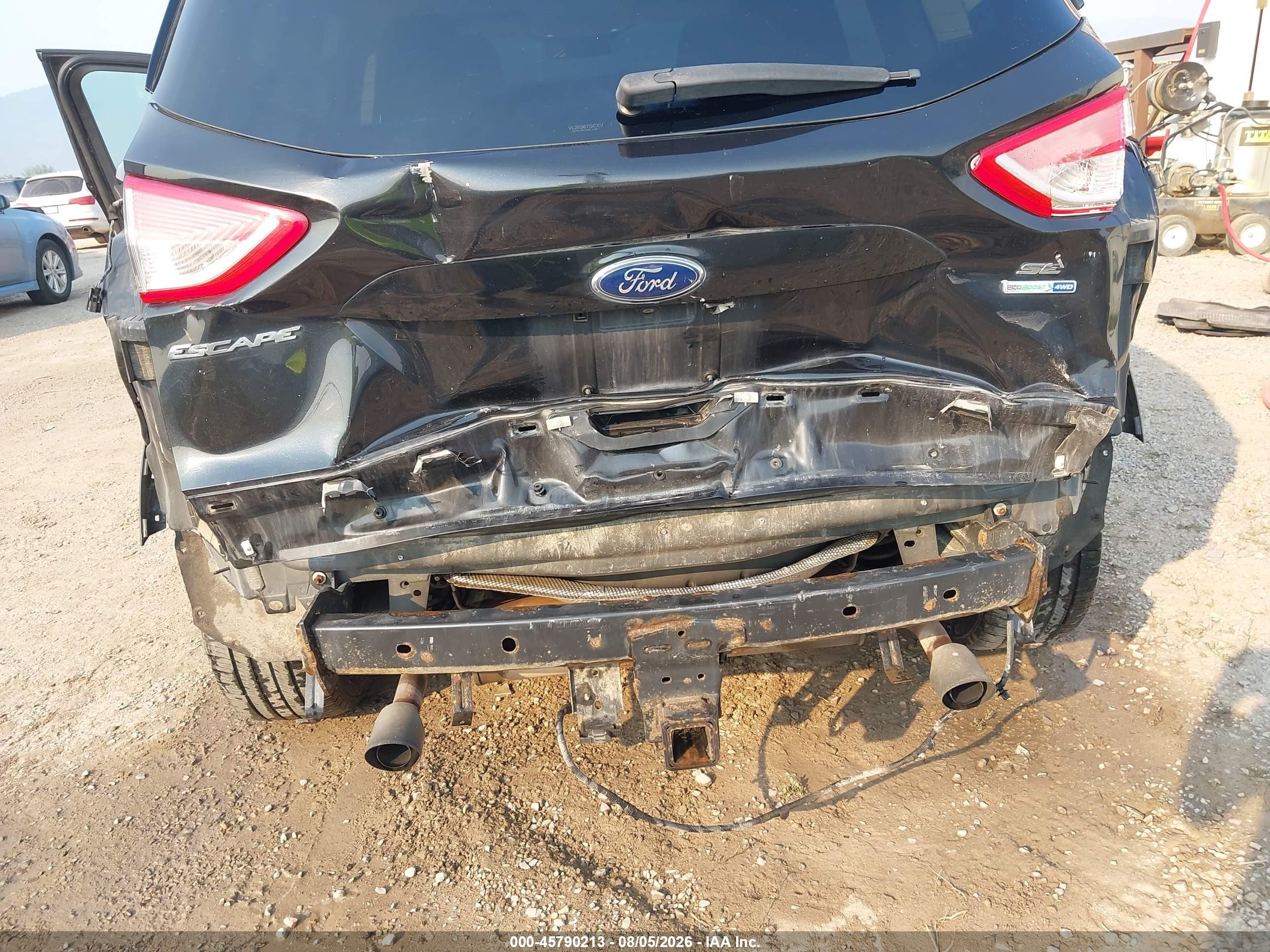 2015 Ford Escape Se Black vin: 1FMCU9G98FUC48973