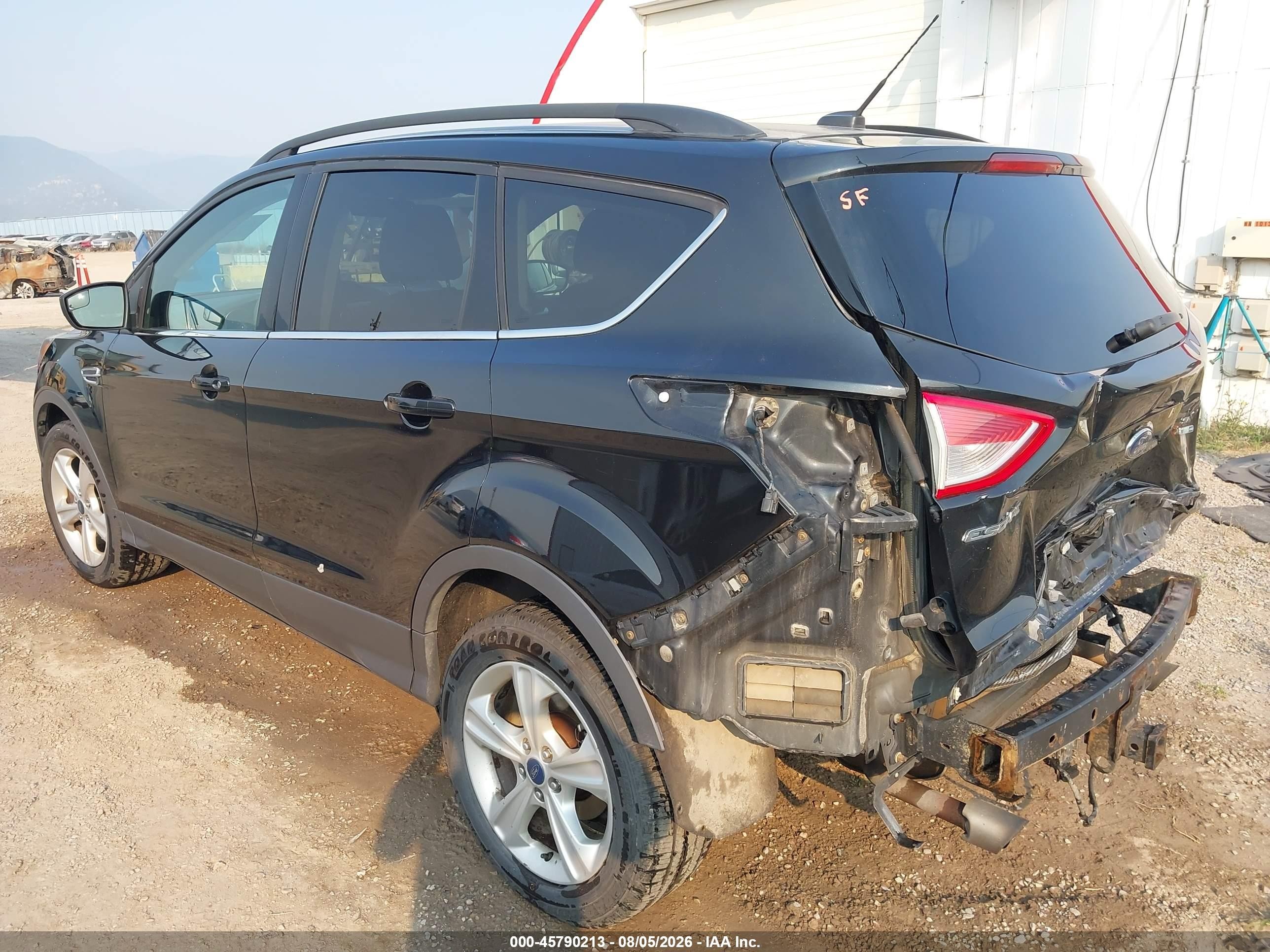 2015 Ford Escape Se Black vin: 1FMCU9G98FUC48973