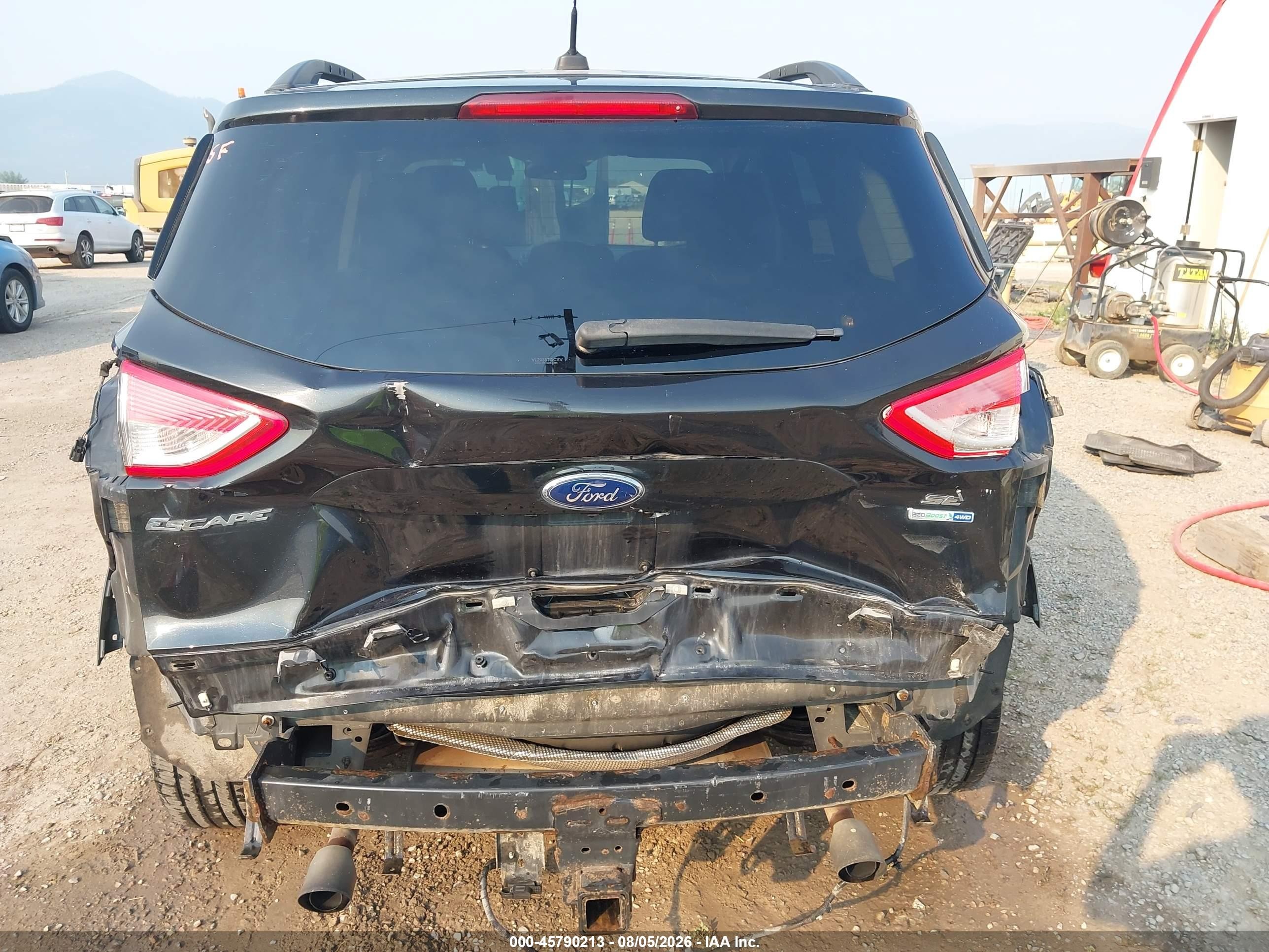 2015 Ford Escape Se Black vin: 1FMCU9G98FUC48973