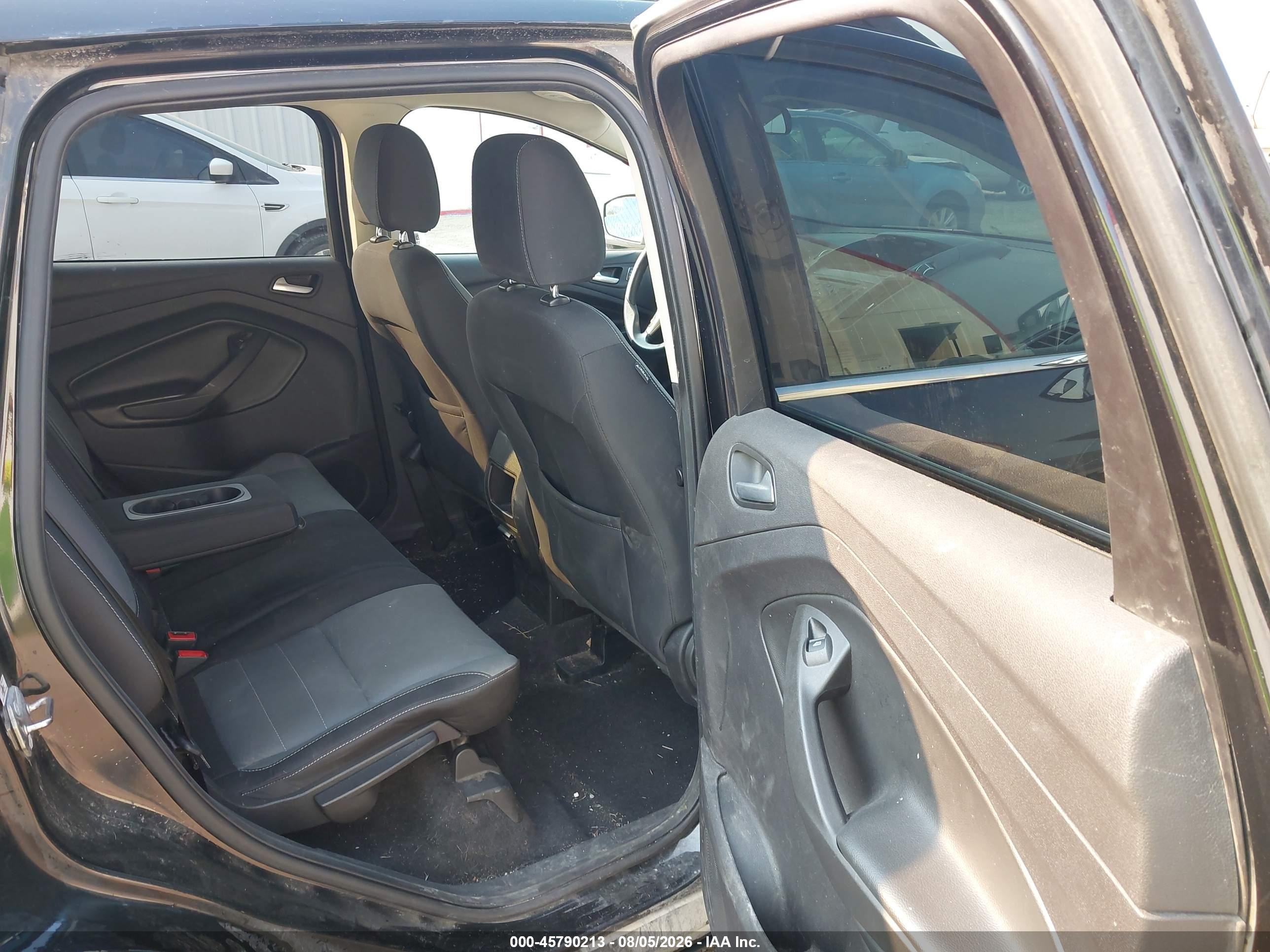 2015 Ford Escape Se Black vin: 1FMCU9G98FUC48973