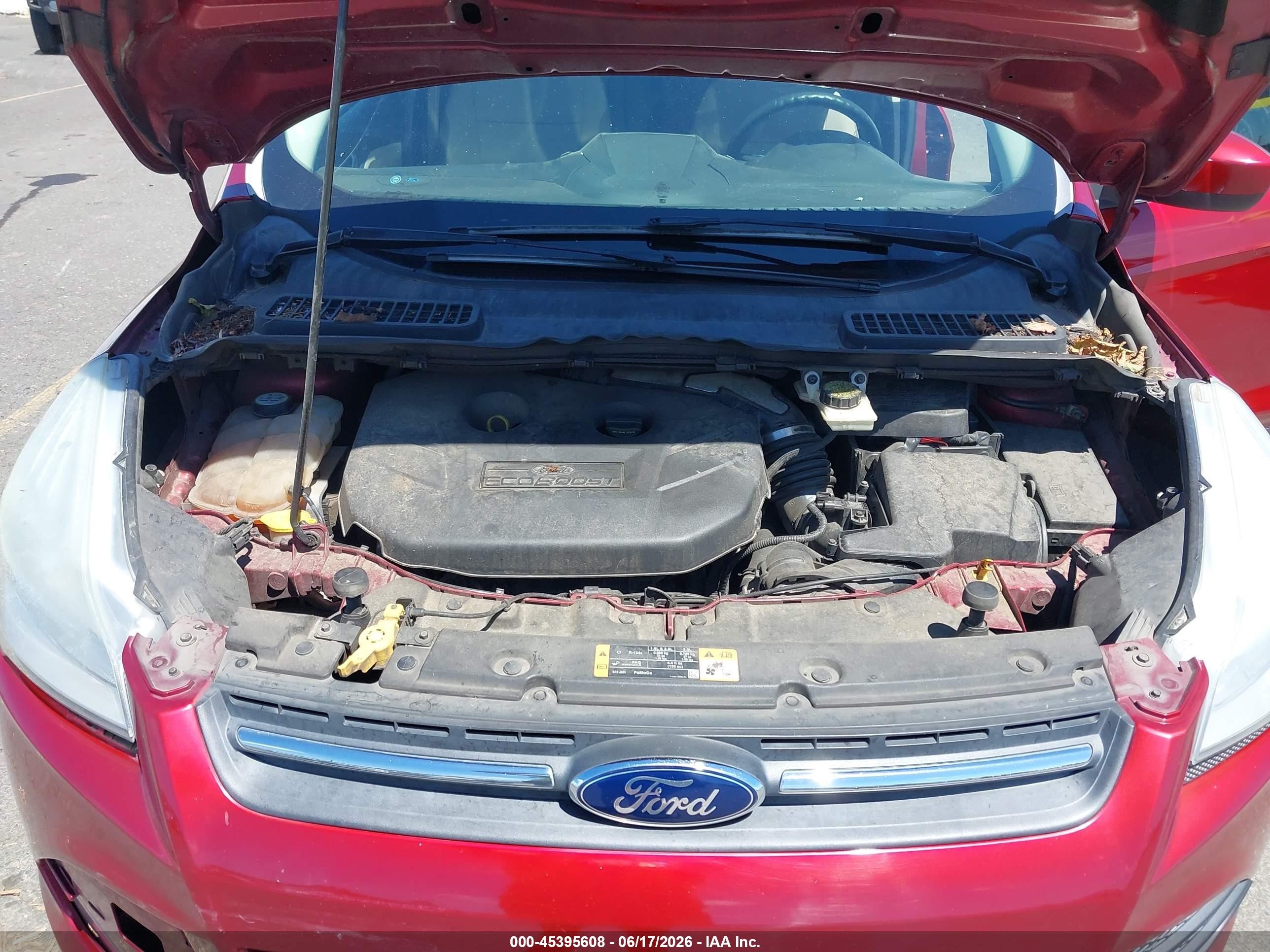 2013 Ford Escape Se Red vin: 1FMCU9G99DUB01204