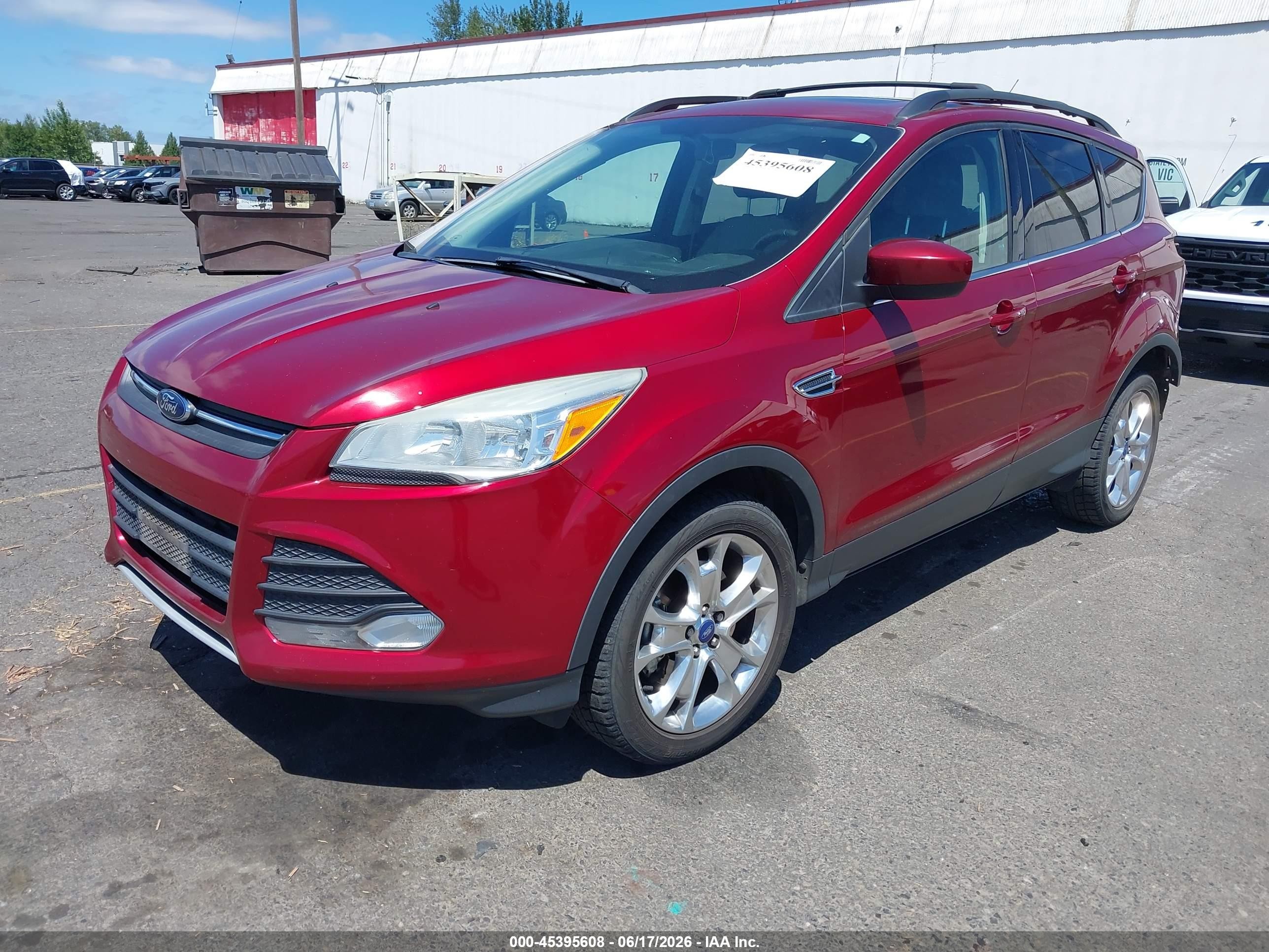 2013 Ford Escape Se Red vin: 1FMCU9G99DUB01204