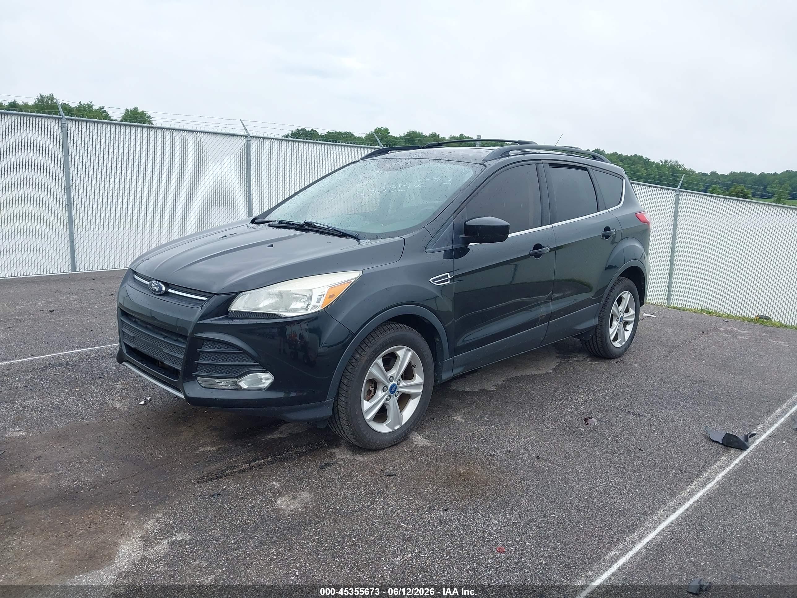 2013 Ford Escape Se Black vin: 1FMCU9G99DUC33783