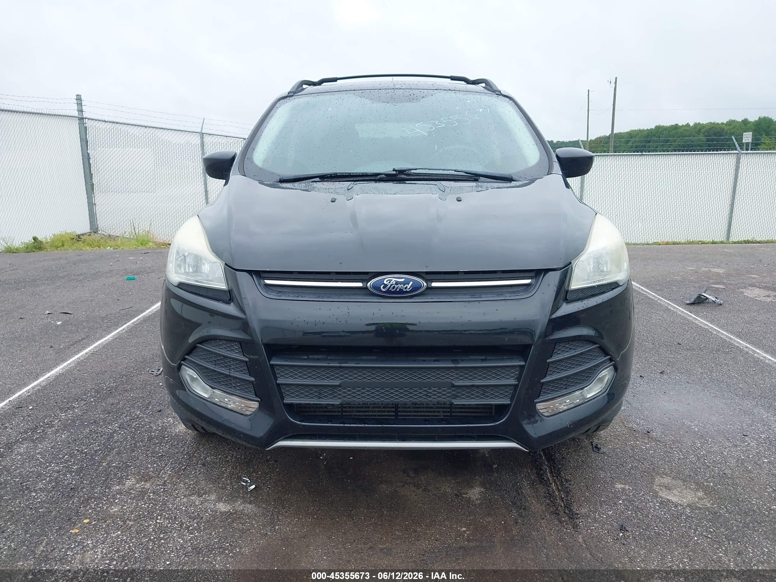 2013 Ford Escape Se Black vin: 1FMCU9G99DUC33783