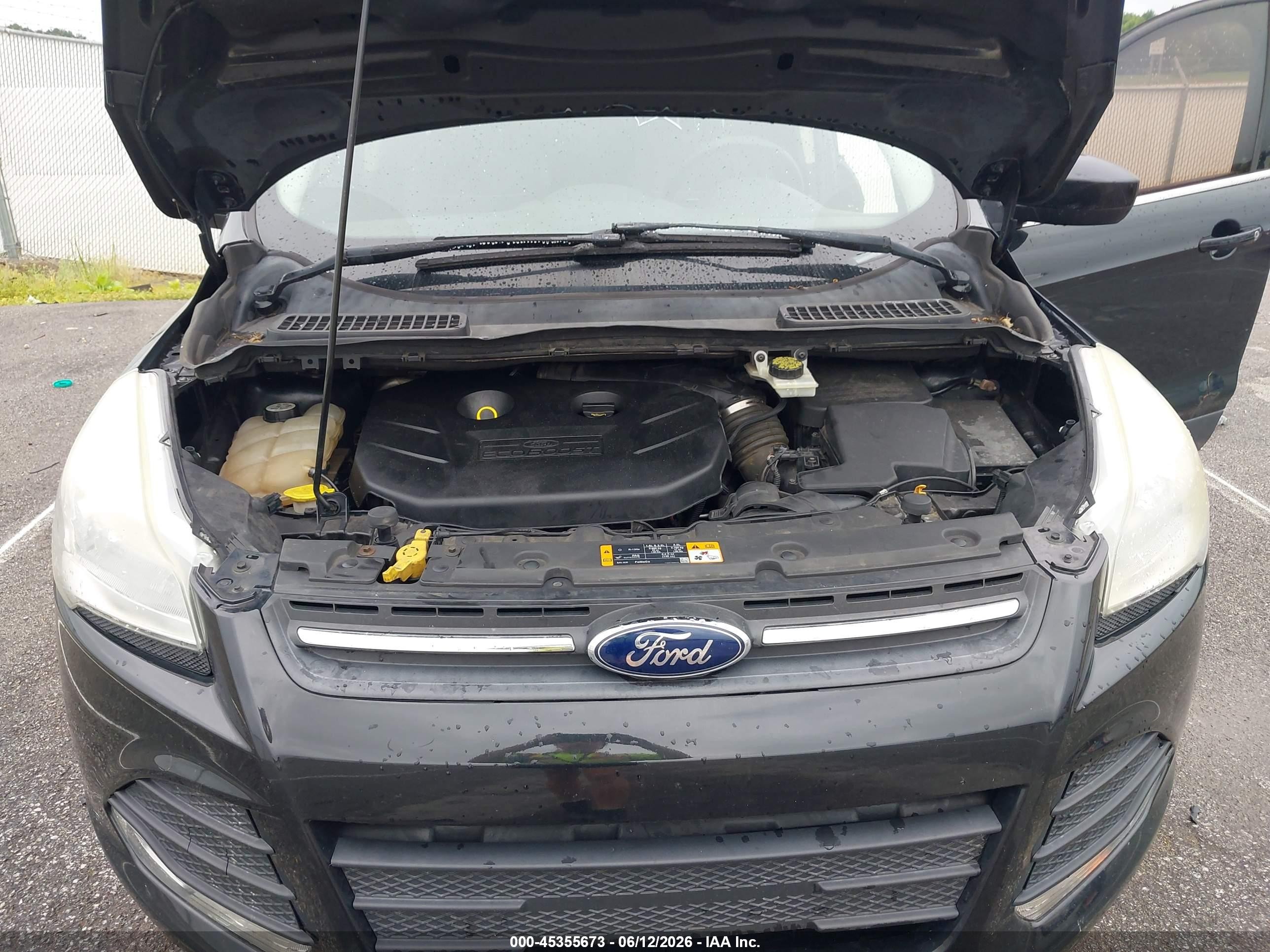 2013 Ford Escape Se Black vin: 1FMCU9G99DUC33783