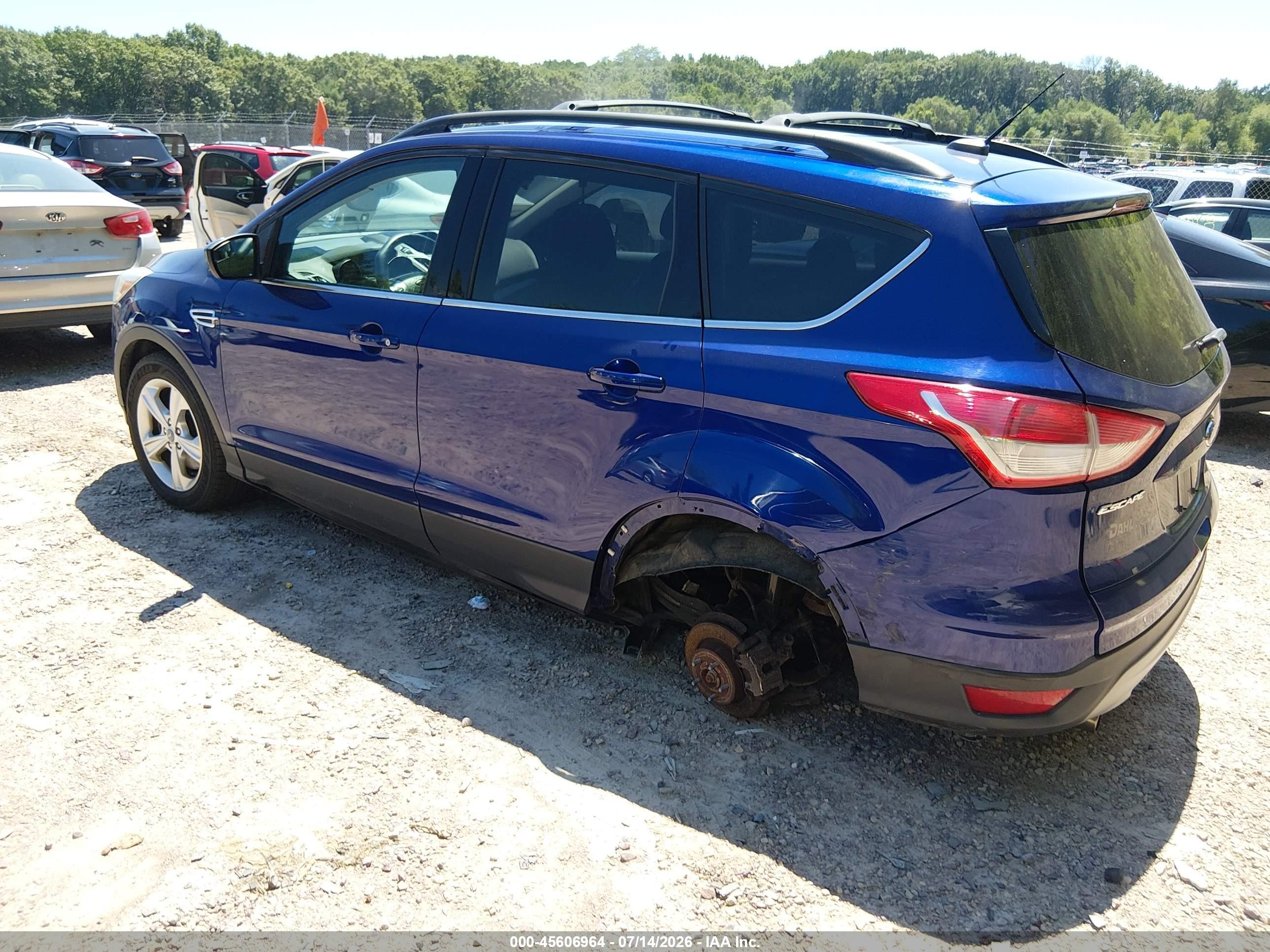 2013 Ford Escape Se Blue vin: 1FMCU9G99DUC42726
