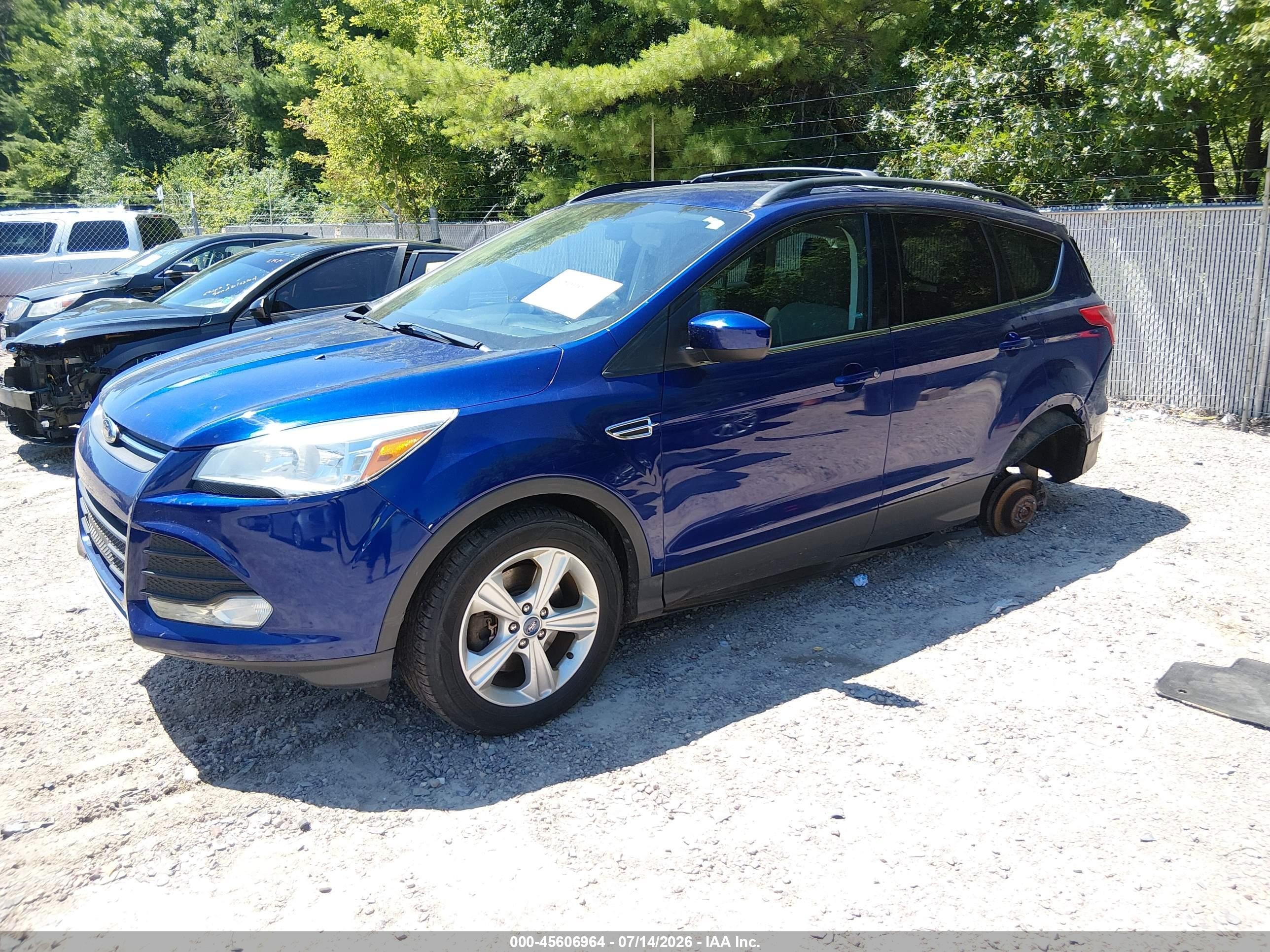 2013 Ford Escape Se Blue vin: 1FMCU9G99DUC42726